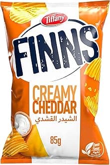 Finns Potato Chips Cheddar Cheese Flavor, 85 grams