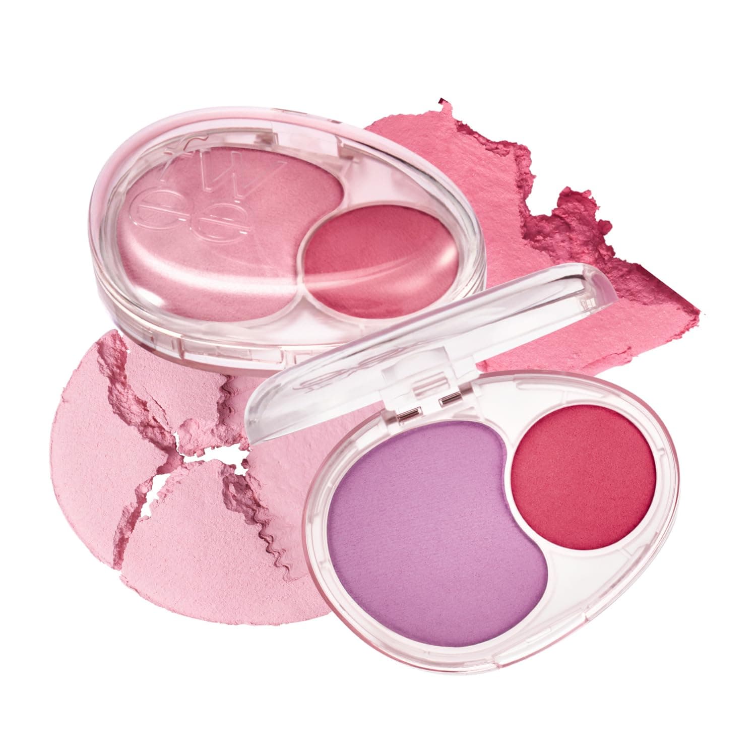 fwee Mellow Dual Blush | PK02 Fall In Highkey | Dual Color, Jelly Texture, 12 Colors, Longwear, Long-lasting | 7.2g