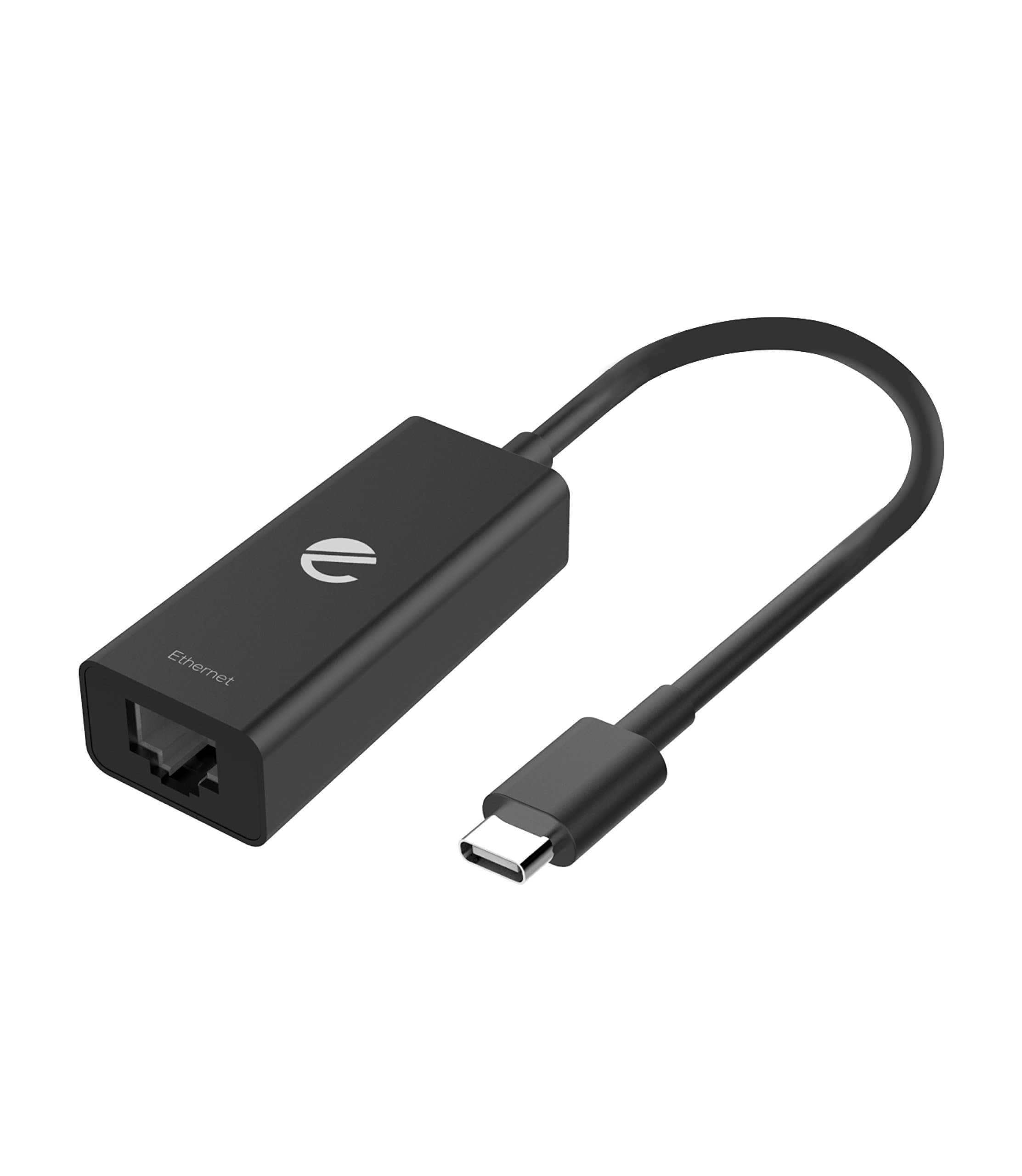 eeco USB-C to Ethernet Gigabit RJ45 Adapter USB 3.1 with up to 1000Mbps of Network Speed Made for USB-C Devices Such as MacBook Pro, MacBook, Galaxy S8, HTC 10/11, Chromebooks, Lenovo
