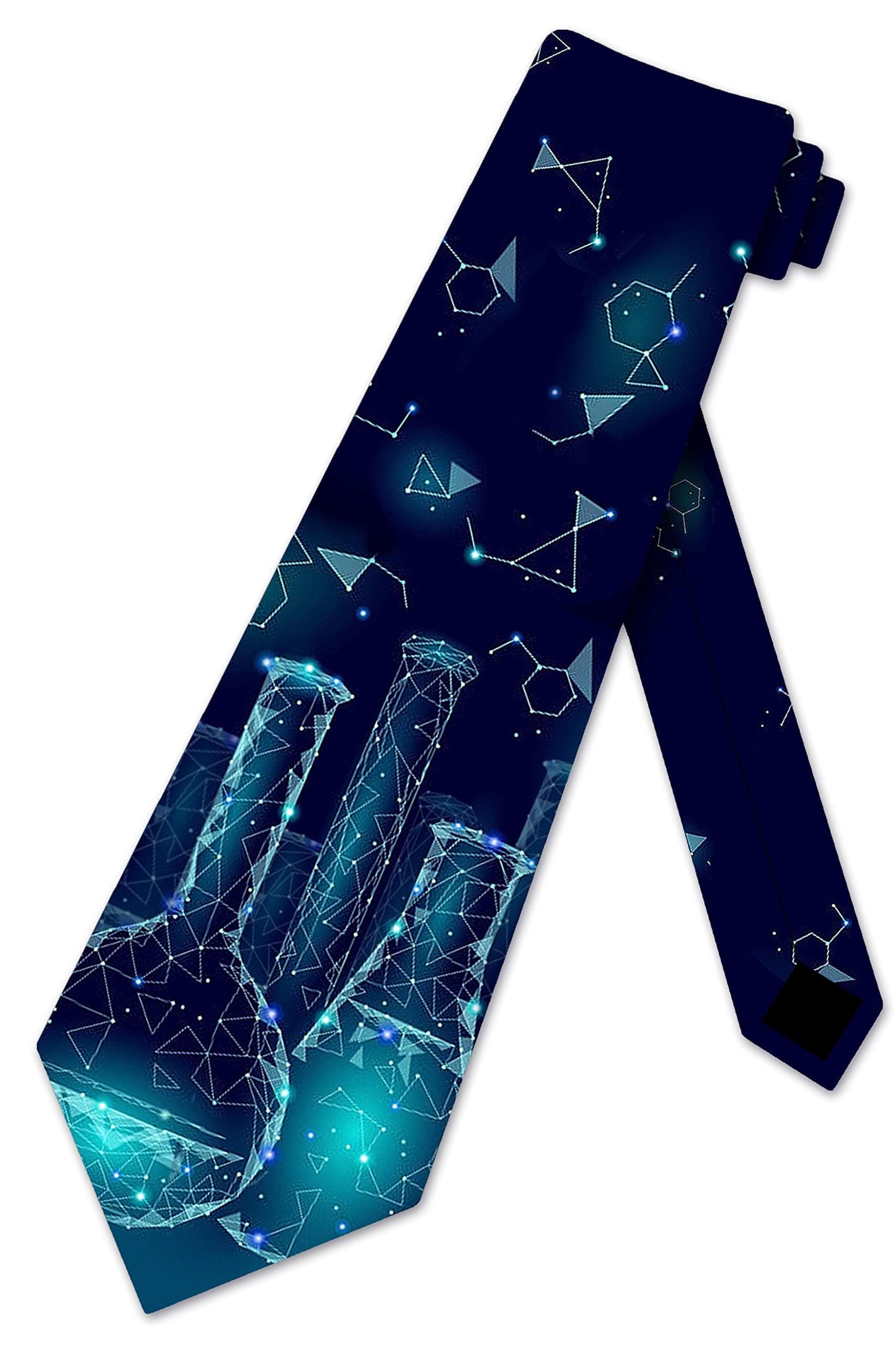 Chemistry Ties Mens Science Beakers Necktie