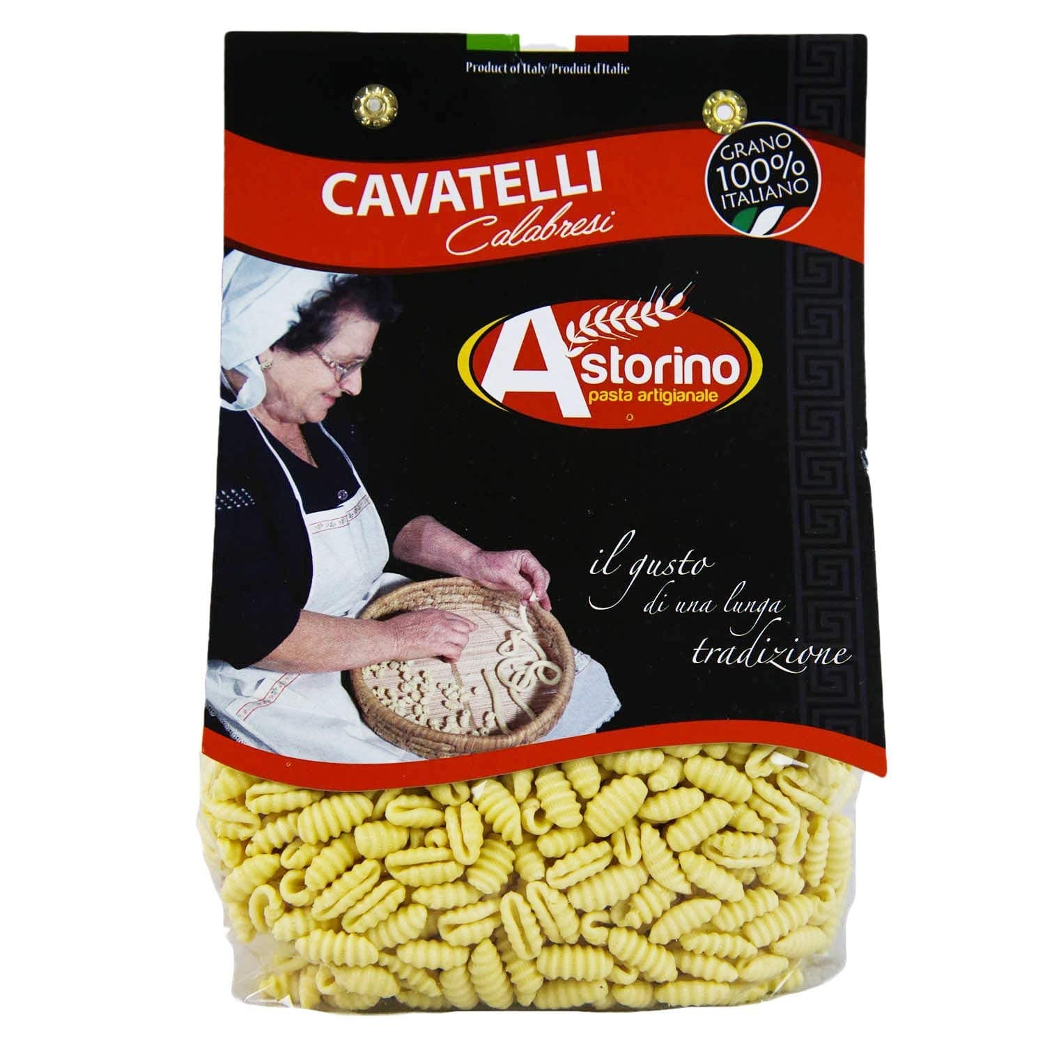 Homemade CALABRIAN CAVATELLI Made with Astorino DURUM Wheat: 6 Packs of Pasta 500G Produced in Calabria with Italian Wheat