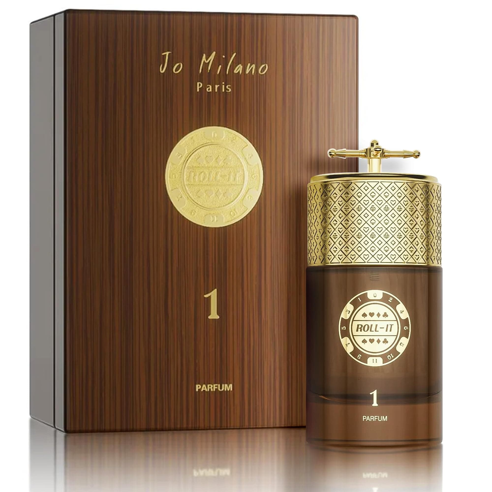 Jo Milano Roll It 1 Parfum Spray | 3.4 oz (100ml) | Oud, Musk, Amber, Lemon Scent | Long Lasting Fragrance for Men and Women (Unisex)