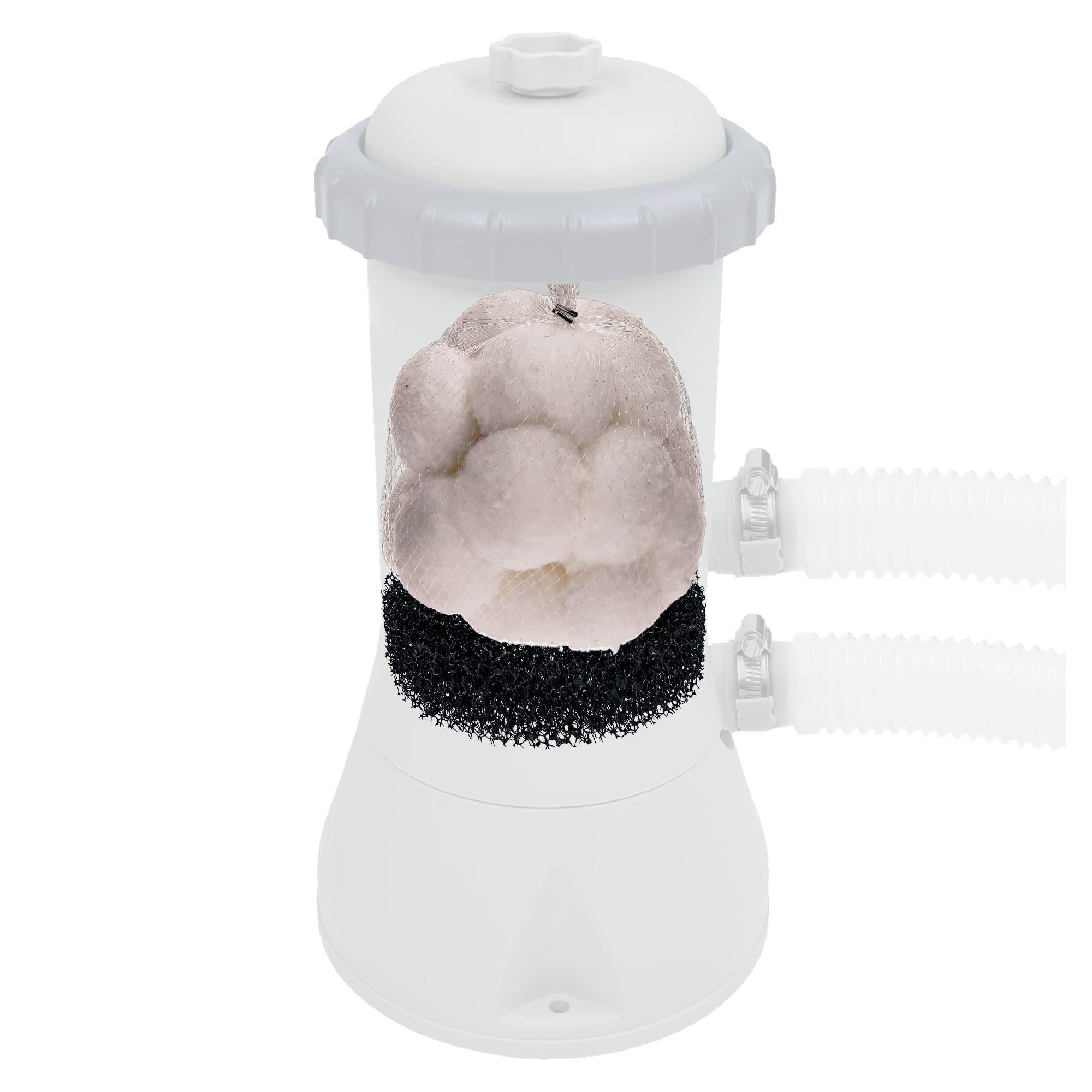 Set of 2 alternative to conventional filter cartridges for Intex pool or Bestway, size 3