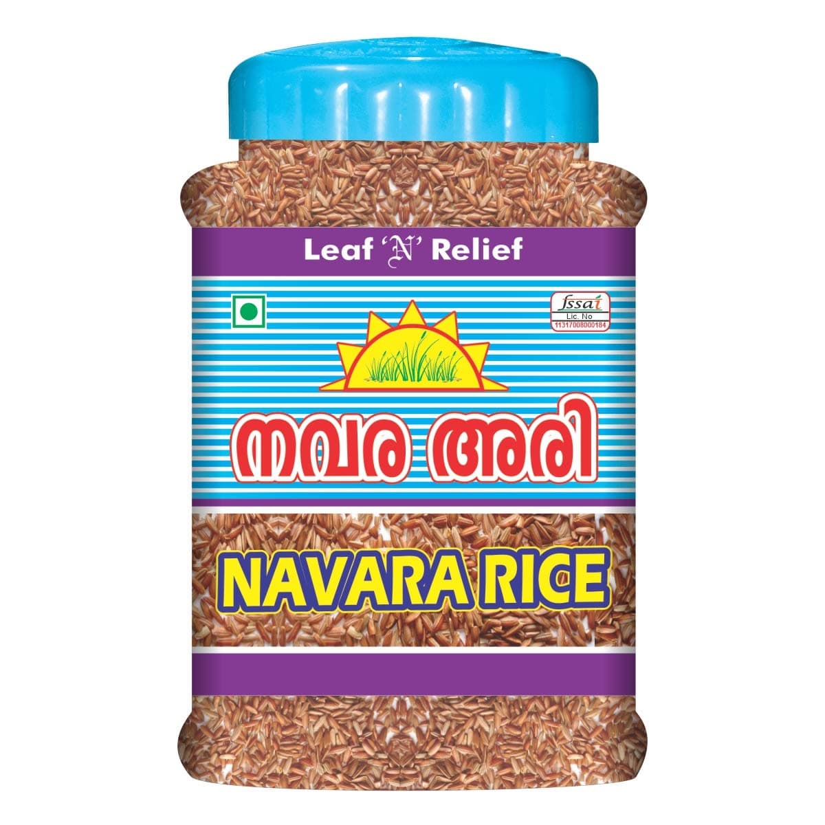Leaf N Relief - Navara Rice - 1 kg (BOTTLE) Njavara Rice
