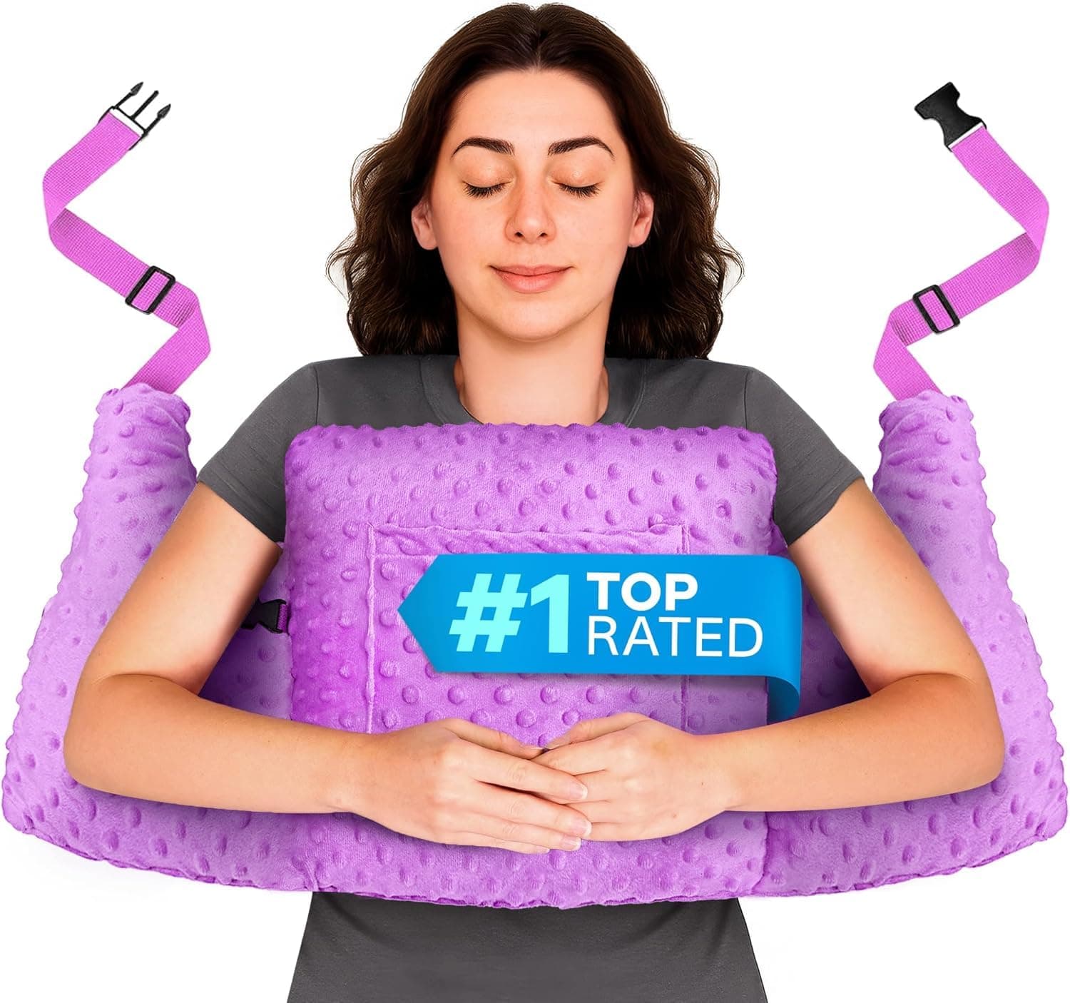 Zomaple Post Mastectomy Pillow Post Surgery – Post-Op Essentials, Breast Augmentation/Reduction & Mastectomy Recovery Supplies – Washable Cover for Comfort & Support