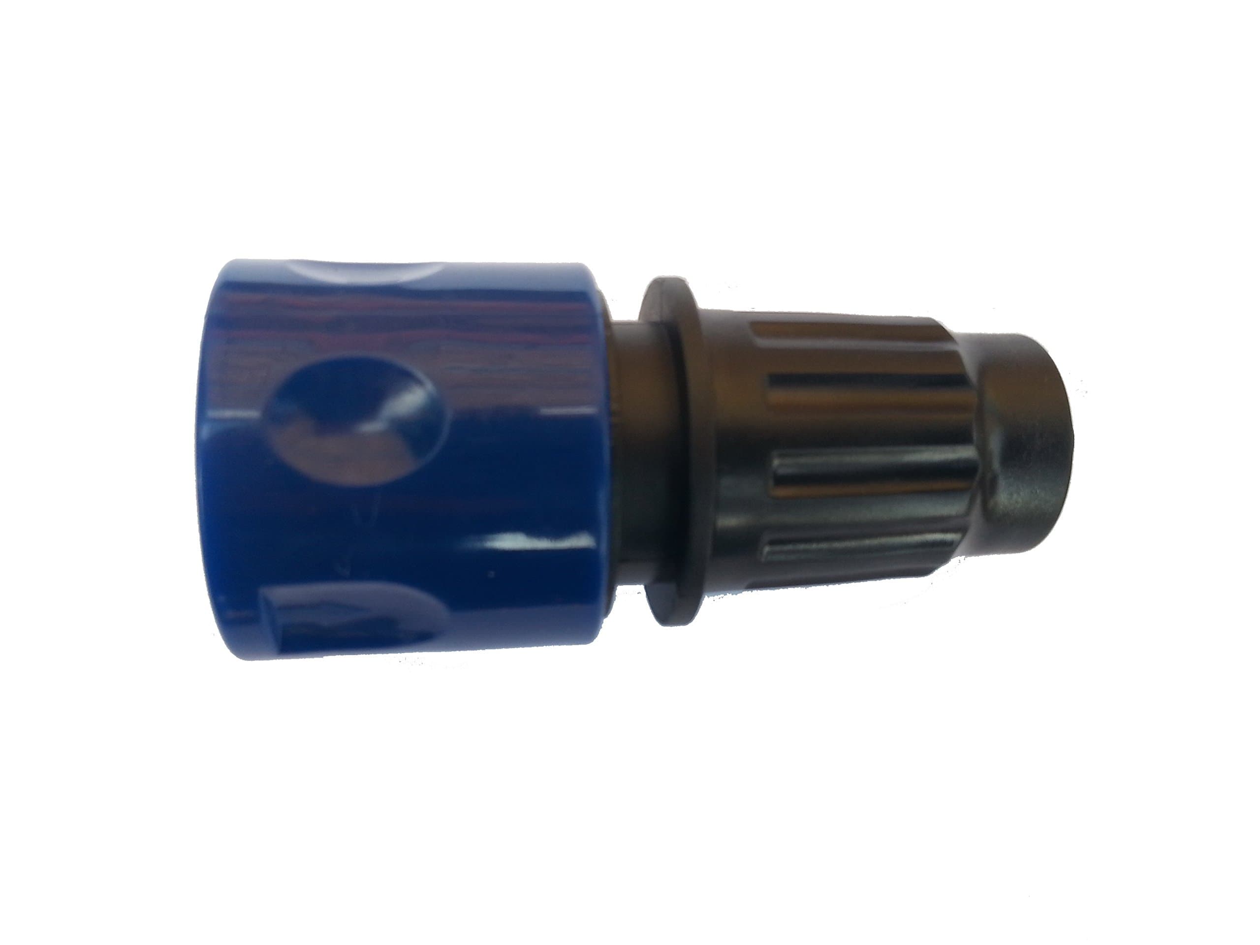 Blue female expanding hose connector, fits directly onto hose, FREE DELIVERY