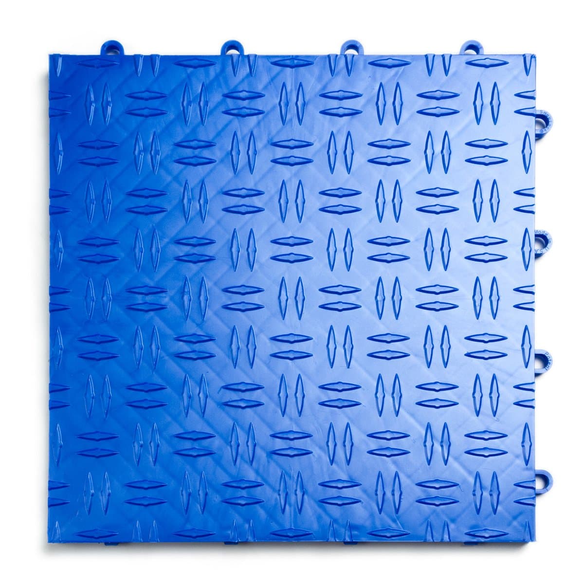 Big Floors GarageTrac Diamond, Interlocking Non-Slip Garage Flooring Tile, Durable, Modular, Heavy-Duty Copolymer, Easy Install (Royal Blue, 48 Pack of 12 x 12" Tiles)