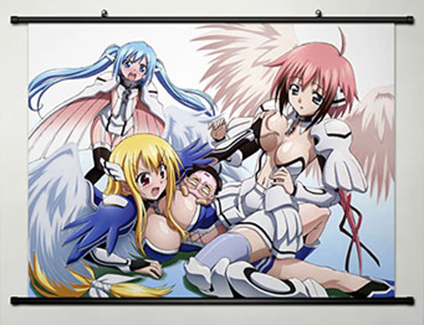 Home Decor Anime Sora no Otoshimono Forte Cosplay Wall Scroll Poster Ikaros & Astraea & Nymph 23.6 X 17.7 Inches-098