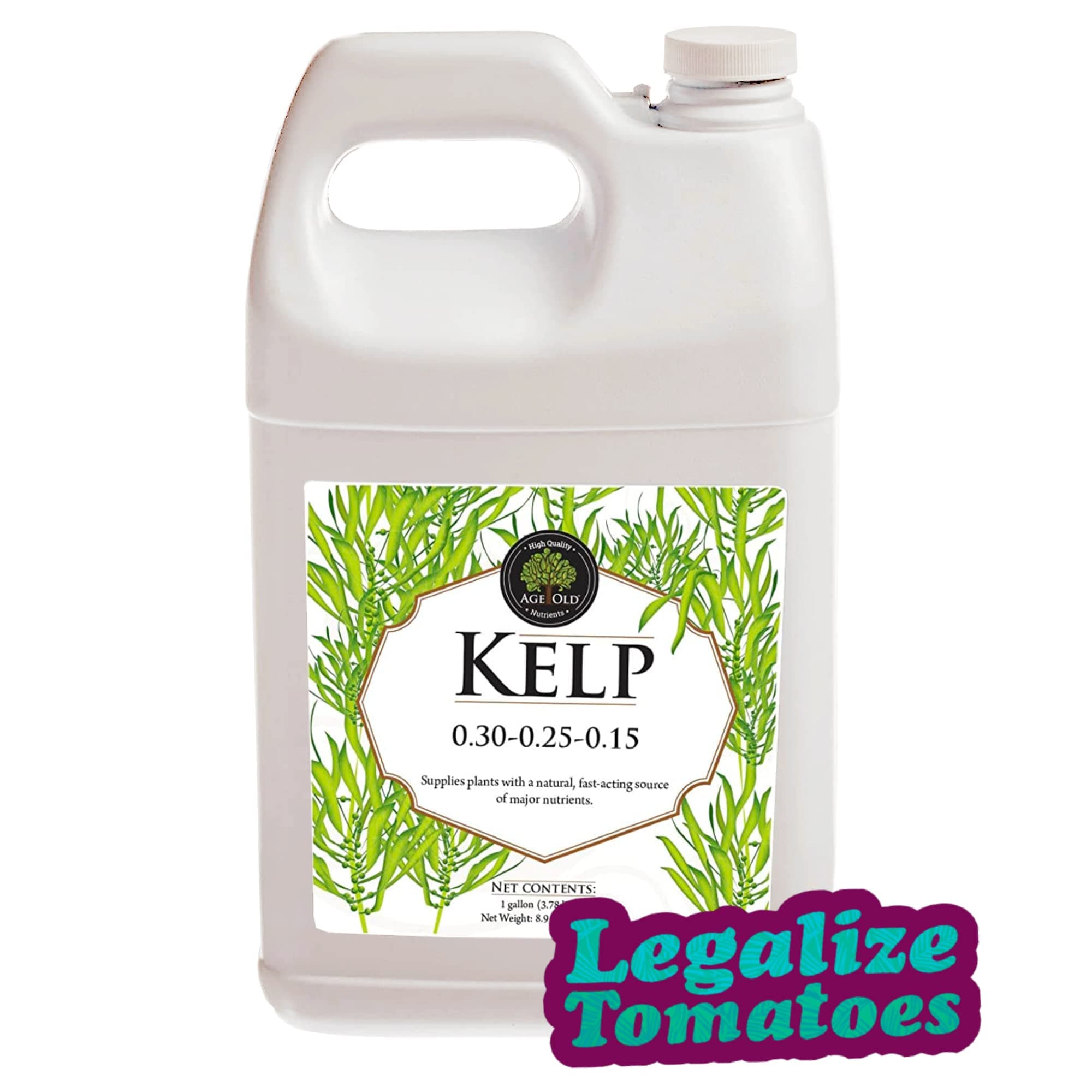 Age Old Organics Kelp Liquid Fertilizer - 1 Gallon Bottle