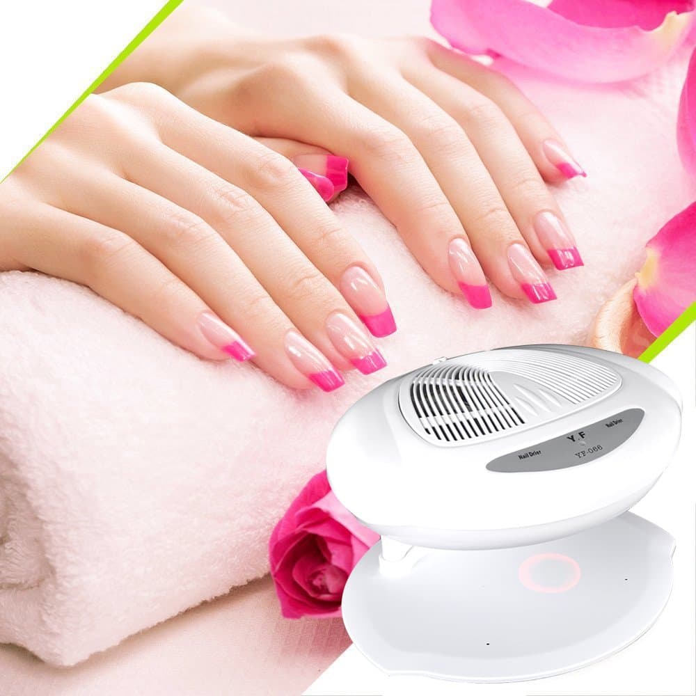 Nail Fan Dryer Machine Professional Salon Infrared Automatic Double Sensors Warm & Cool for Gel Polish Hands Salon Art