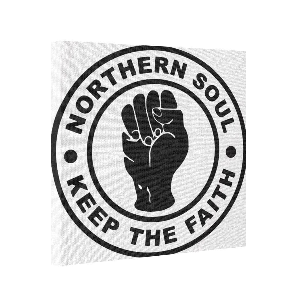 Abstract Art Canvas Northern Soul Keep The Faith Large Canvas Art