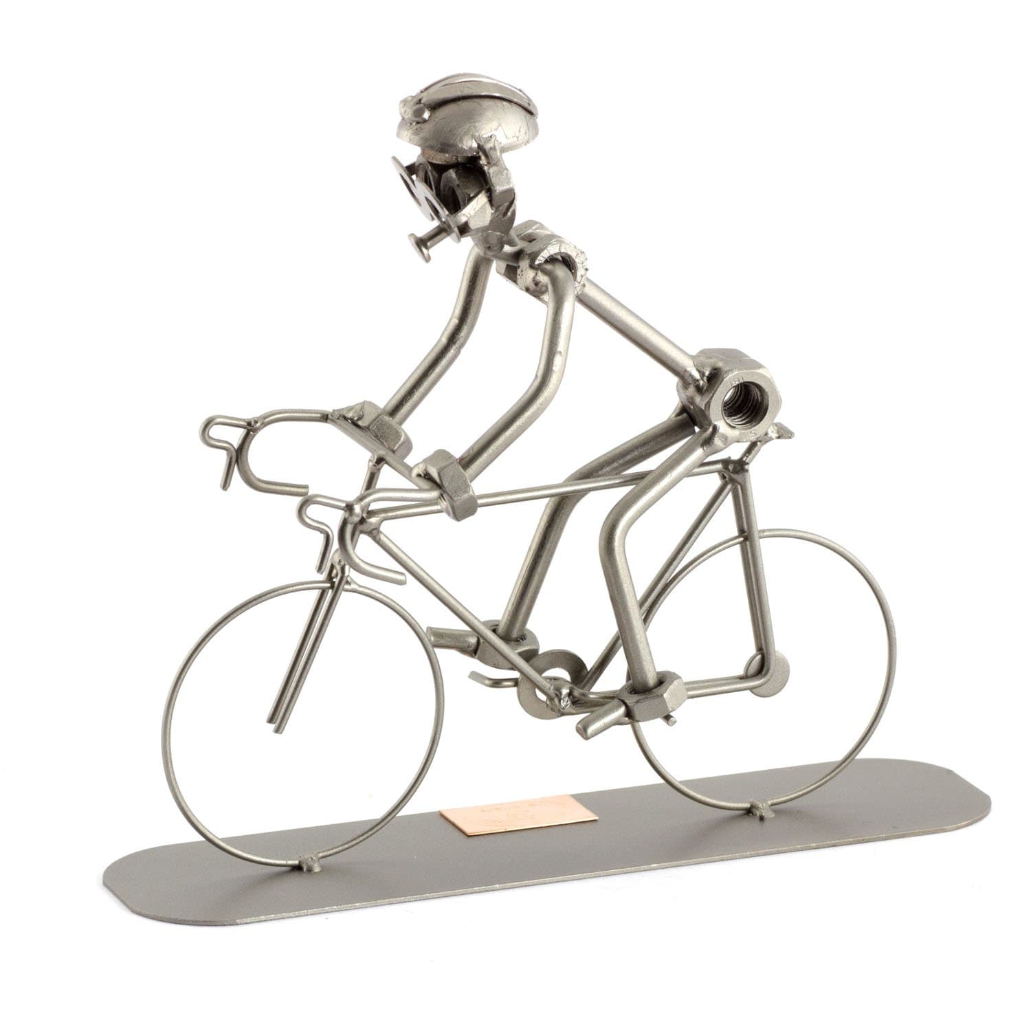 Steelman24 I Nuts and bolts sculpture RACING BIKE I Handmade ornaments I Made in Germany I I Metal figurine