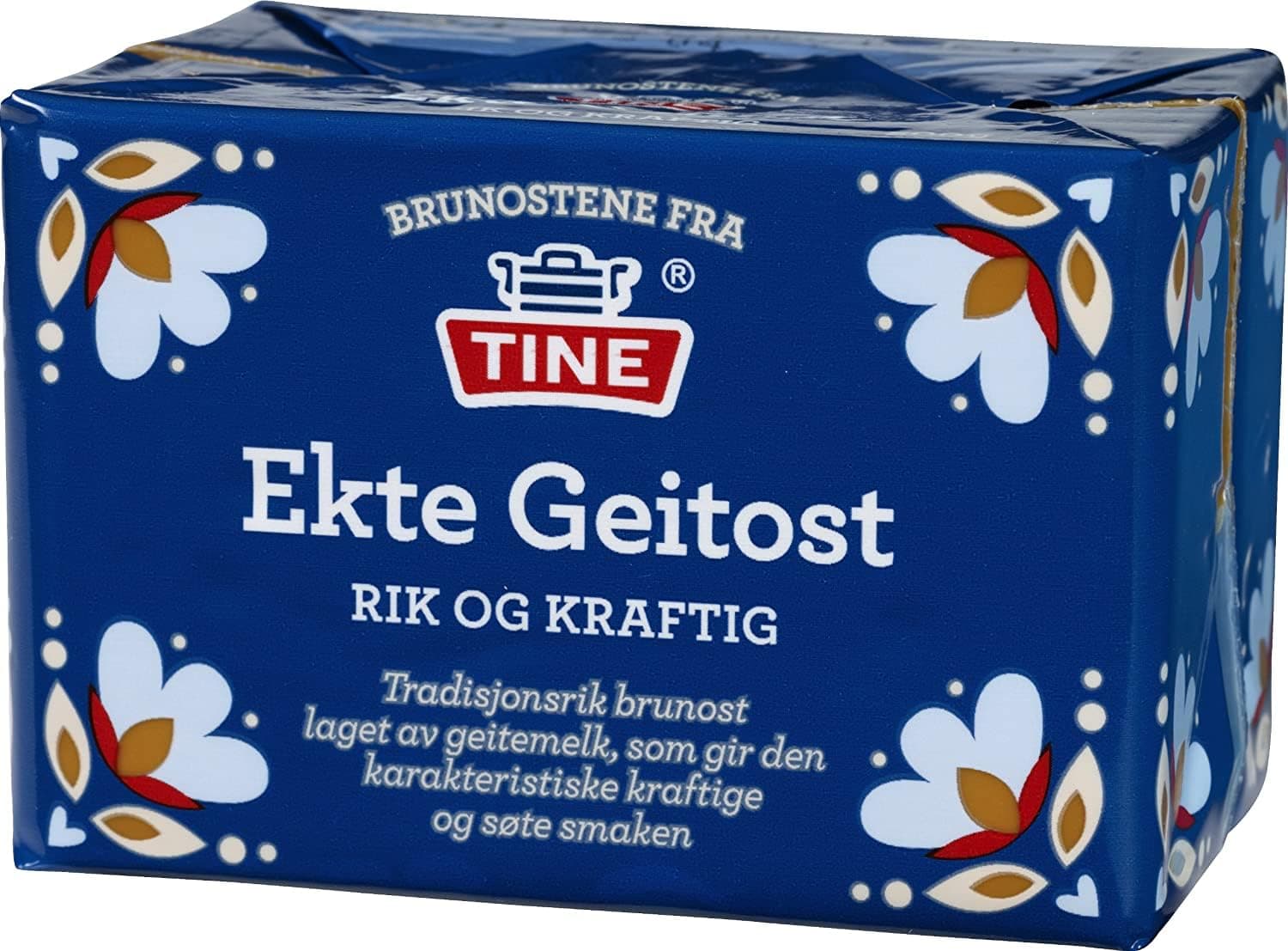 Ekte Gjetost Norwegian Brown Cheese 500g - Crafted from 100% Goat's Milk and Cream from Great British Trading