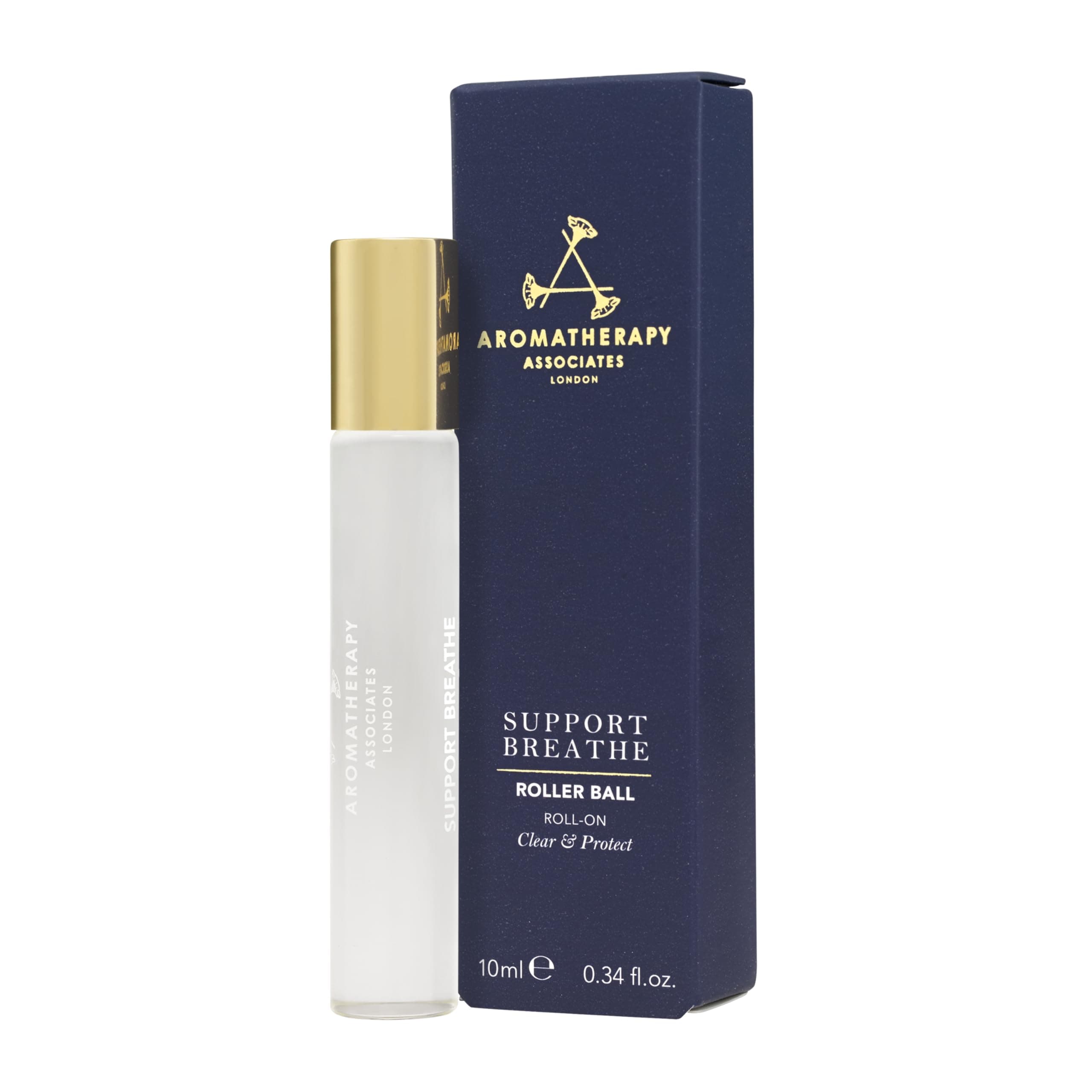 - Aromatherapy Associates Support Breathe Roller Ball. Premium Blend of Pine, Tea Tree and Eucalyptus Essential Oils to Ease Tension and Refresh the Senses on the Go (0.34 fl oz)