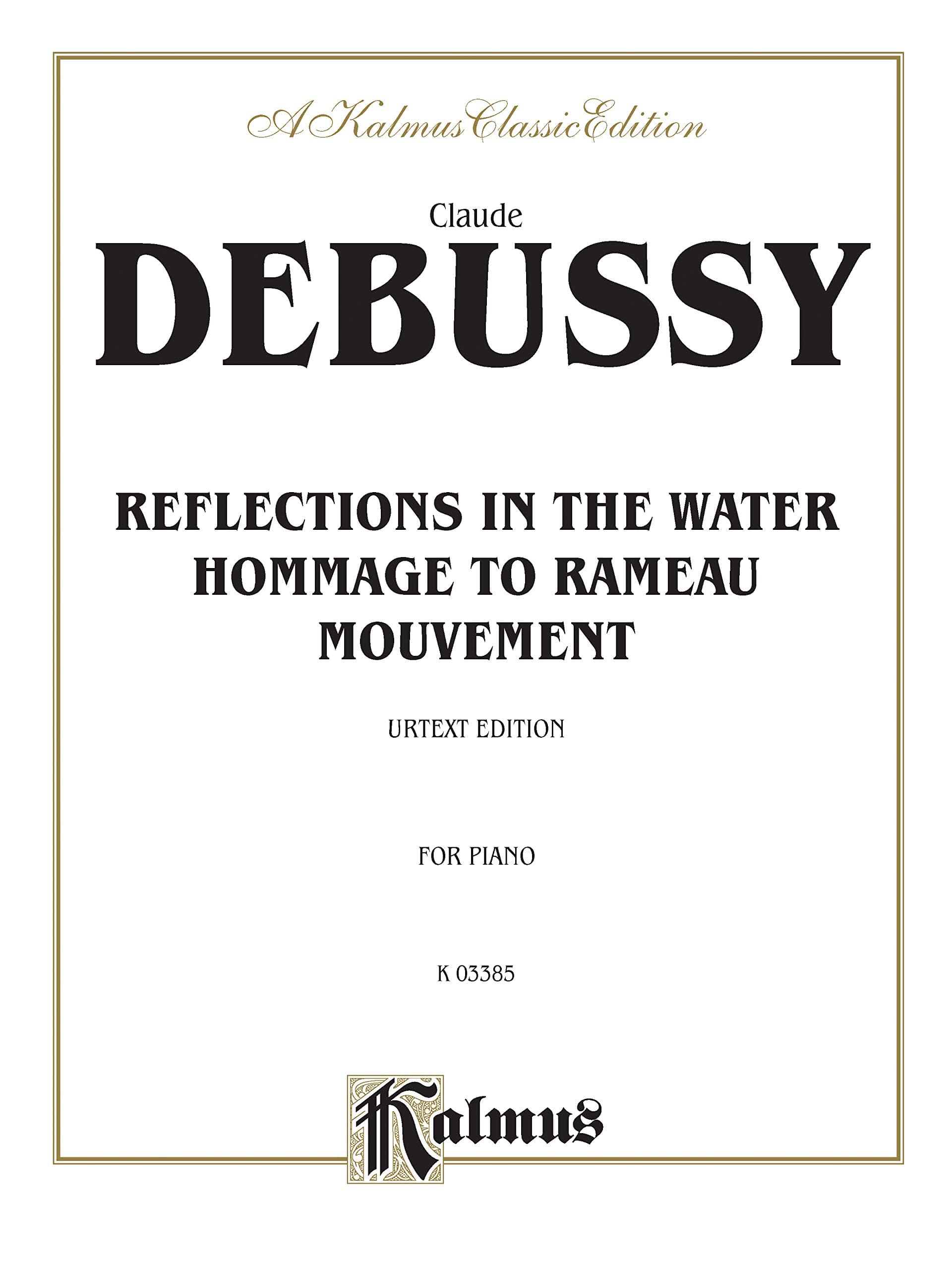 Reflets Dans L'eau (Kalmus Edition) Paperback – January 1, 2000