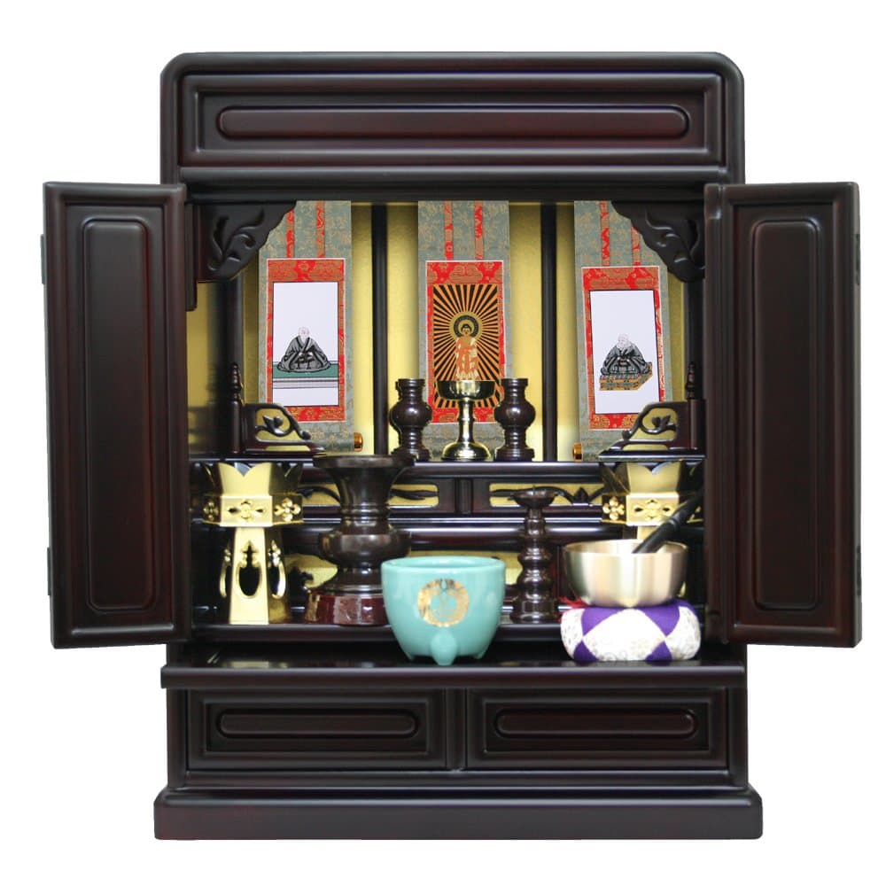 Altar / with Buddhist / mini altar ' No. 16 Japan Sakura : Sakura Color' Nishi Honganji for luxury Buddhist set u0026 your Buddha aside samurai with axis < width 36.8cm high 49.2cm depth 24.5cm>