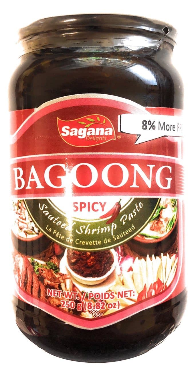 SAGANA BAGOONG SPICY SAUTEED SHRIMP PASTE 2 PACK 250Gr ( 8.8 Oz )