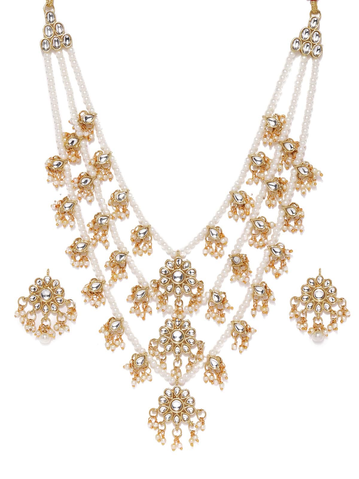 Jewellery Set For Women (Golden) (ZPFK8689)