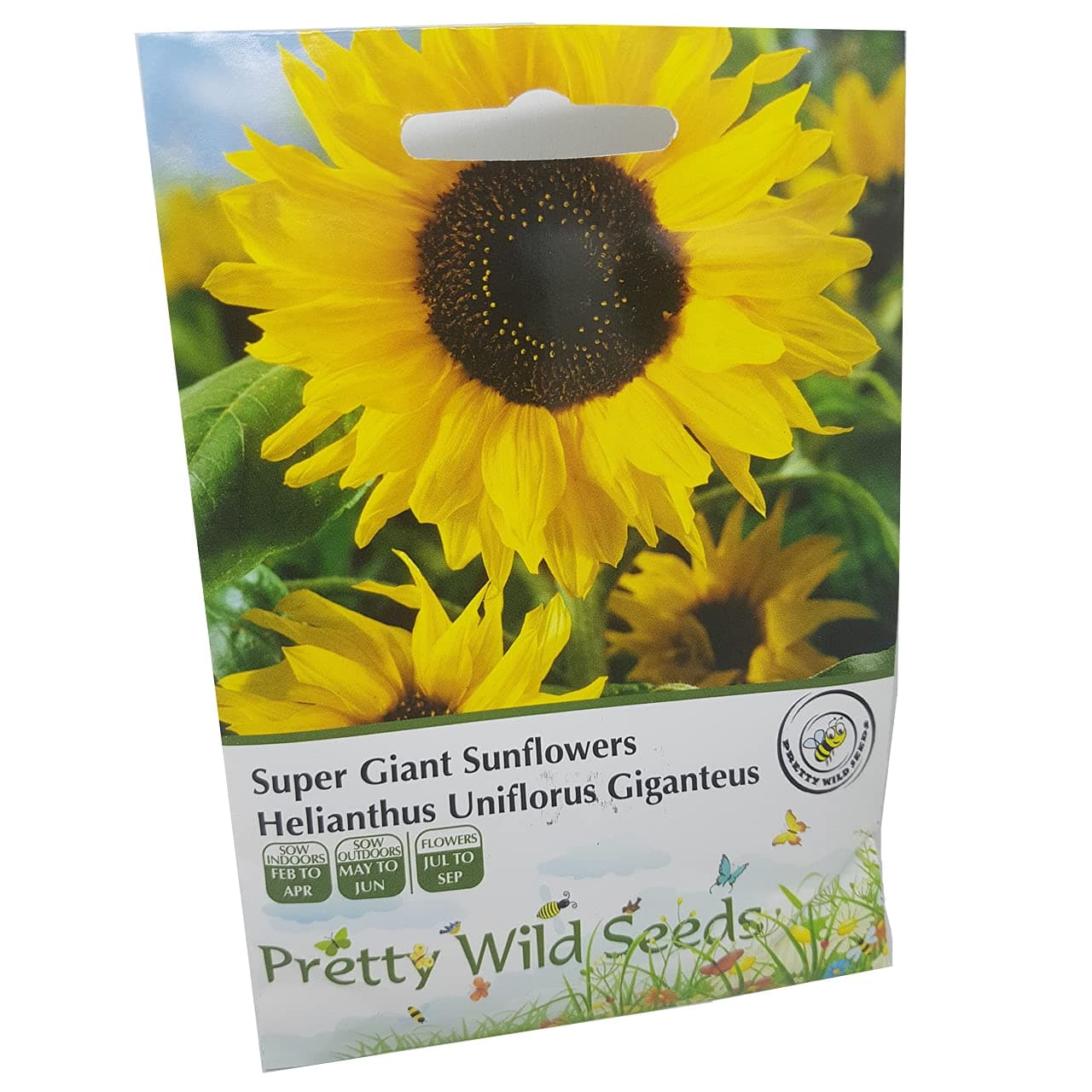 Super Giant Sunflower Seeds in Pictorial Packet Helianthus Uniflorus Giganteus