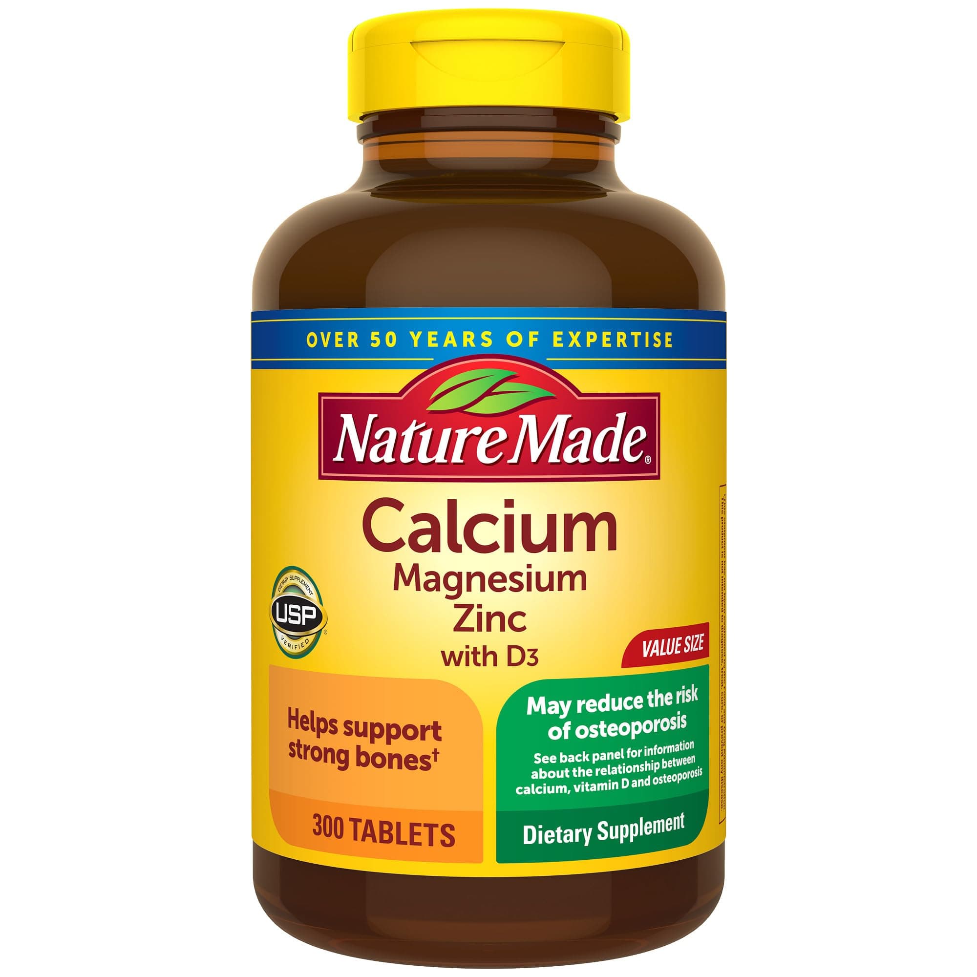 Calcium and Magnesium Zinc with Vitamin D3-300 Ct