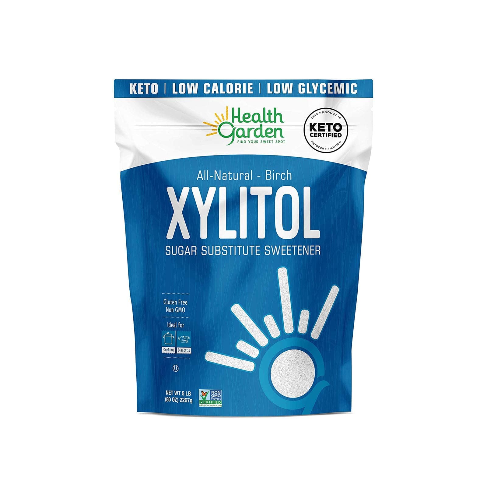 HEALTH GARDEN Products Kosher Birch Xylitol (5lbs)