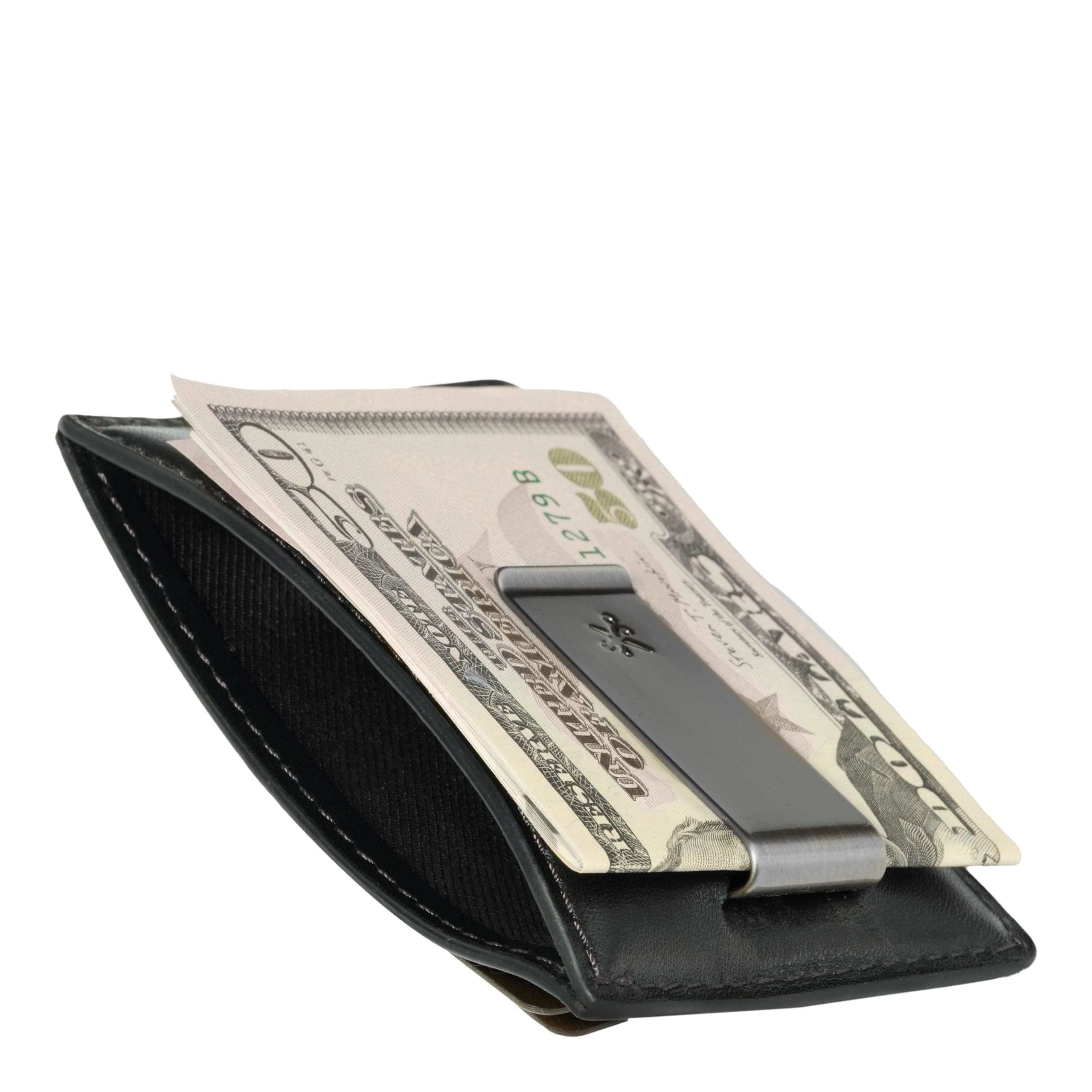 Money Clip Wallet | Super Strong Magnetic Wallet | Money Clip for Men | Front Pocket Wallet | Slim Card Wallet by House of Jack Co, Black