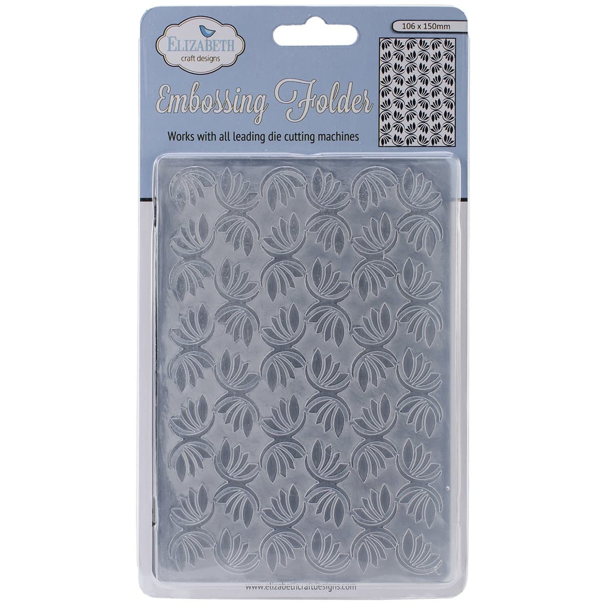 Elizabeth Craft Designs Embossing Folder, 4 by 6-Inch, Dancing Leaves