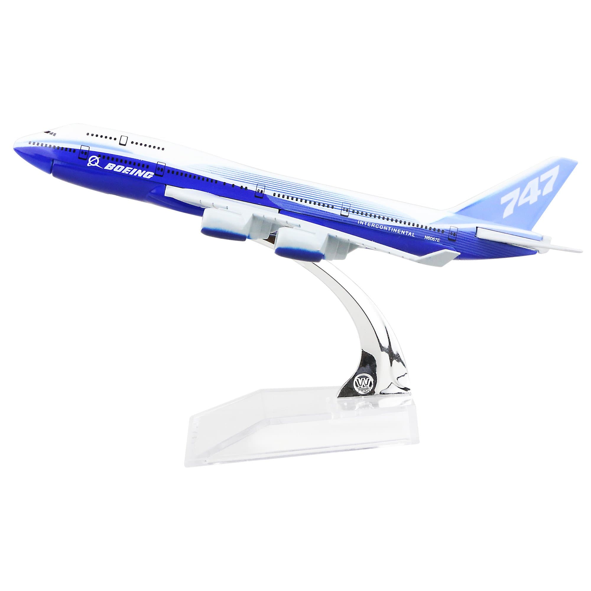 24-Hours Basic (no airliner) Boeing 747 Alloy Metal Airplane Model, Size 1:400