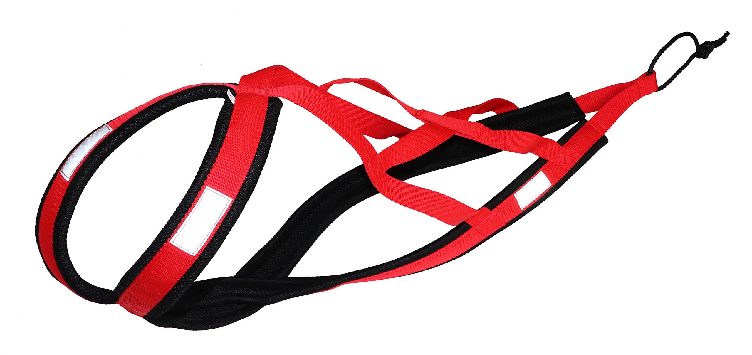 X-Back Dog Harness for Bikejoring, Skijoring, Dogscooting, Sledging, in Red