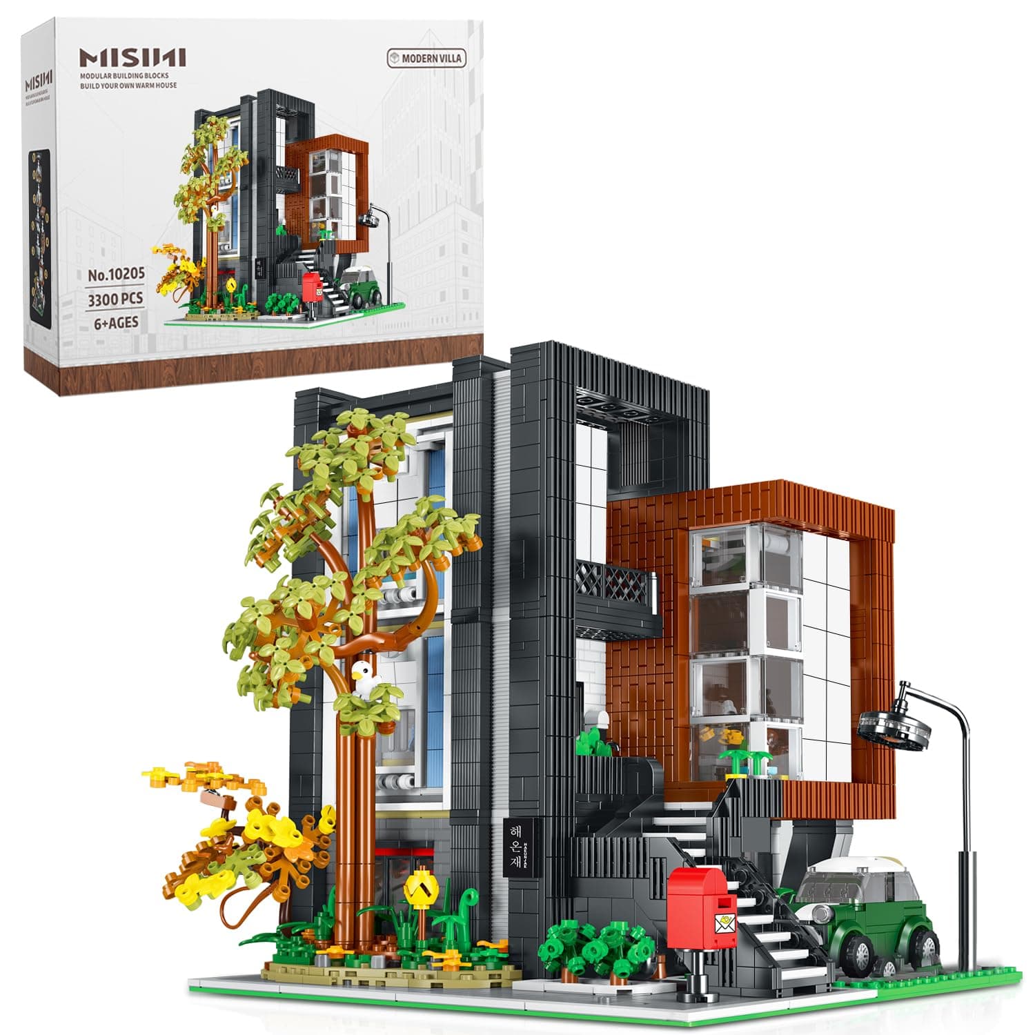 Sponsored Ad – MISINI 10205 HEA-On-Jea Modern Villa House Building Kit, 3300PCS MOC Modular House Building Blocks Set for Adults, Street View City Buildings Model Construction Toy for Teens