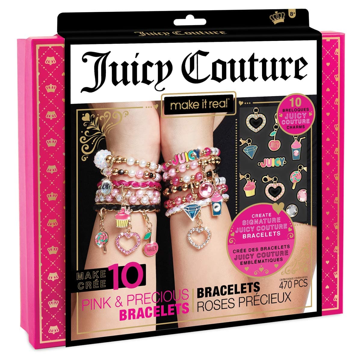Make It Real 4408 Bracelet Making Kit-Juicy Couture Pink and Precious,0.41 kilograms