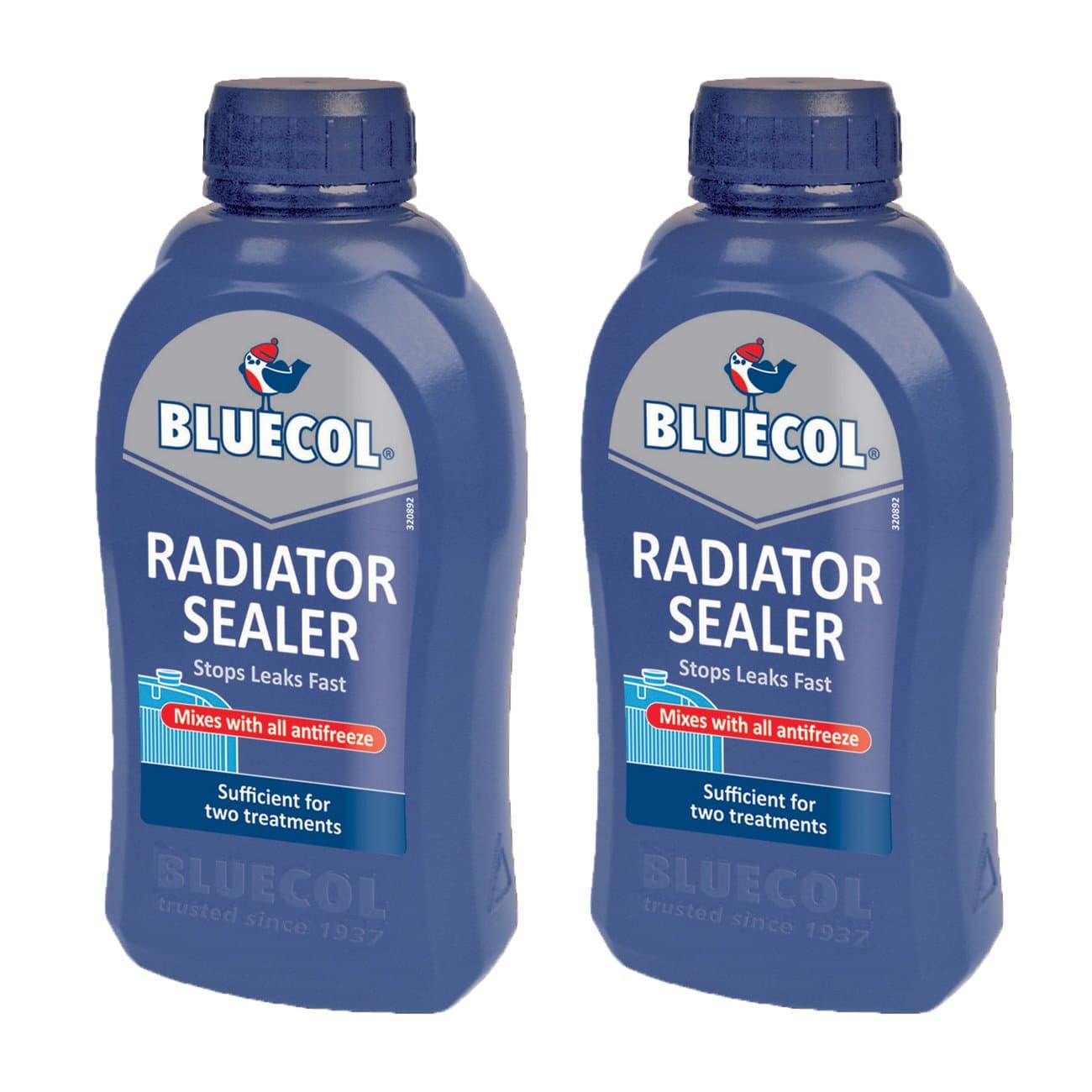 2 x Bluecol Radiator Sealer 500ml - Stops Leaks Fast