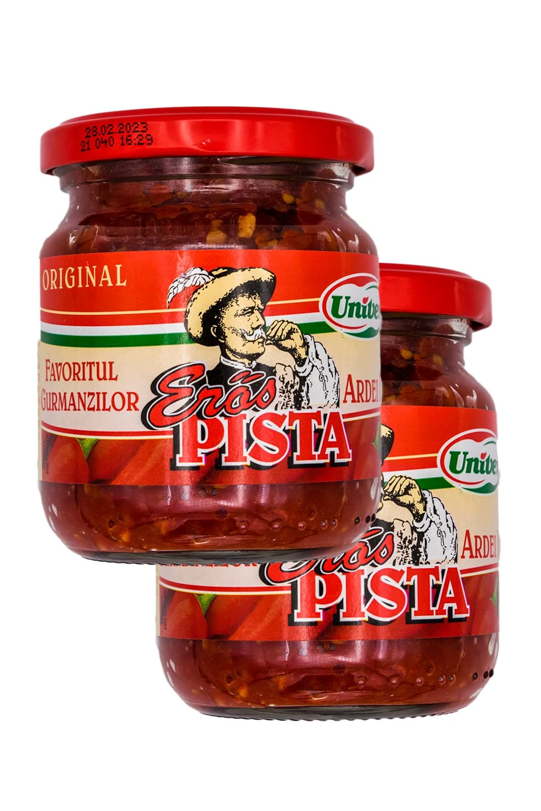 Univer Hungarian Strong Steve Hot Crushed Raw Red Chilli Pepper (Eros Pista) 200g [Pack of 2]