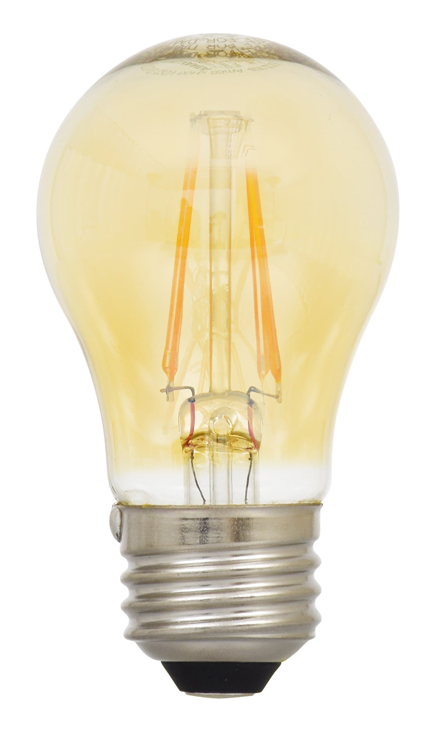 Sylvania 74327 Ultra LED A15 Vintage Light Bulb-40W Equivalent-2200K-Medium Base, 1 Count (Pack of 1), Non-Dimmable Warm White-(2200K)