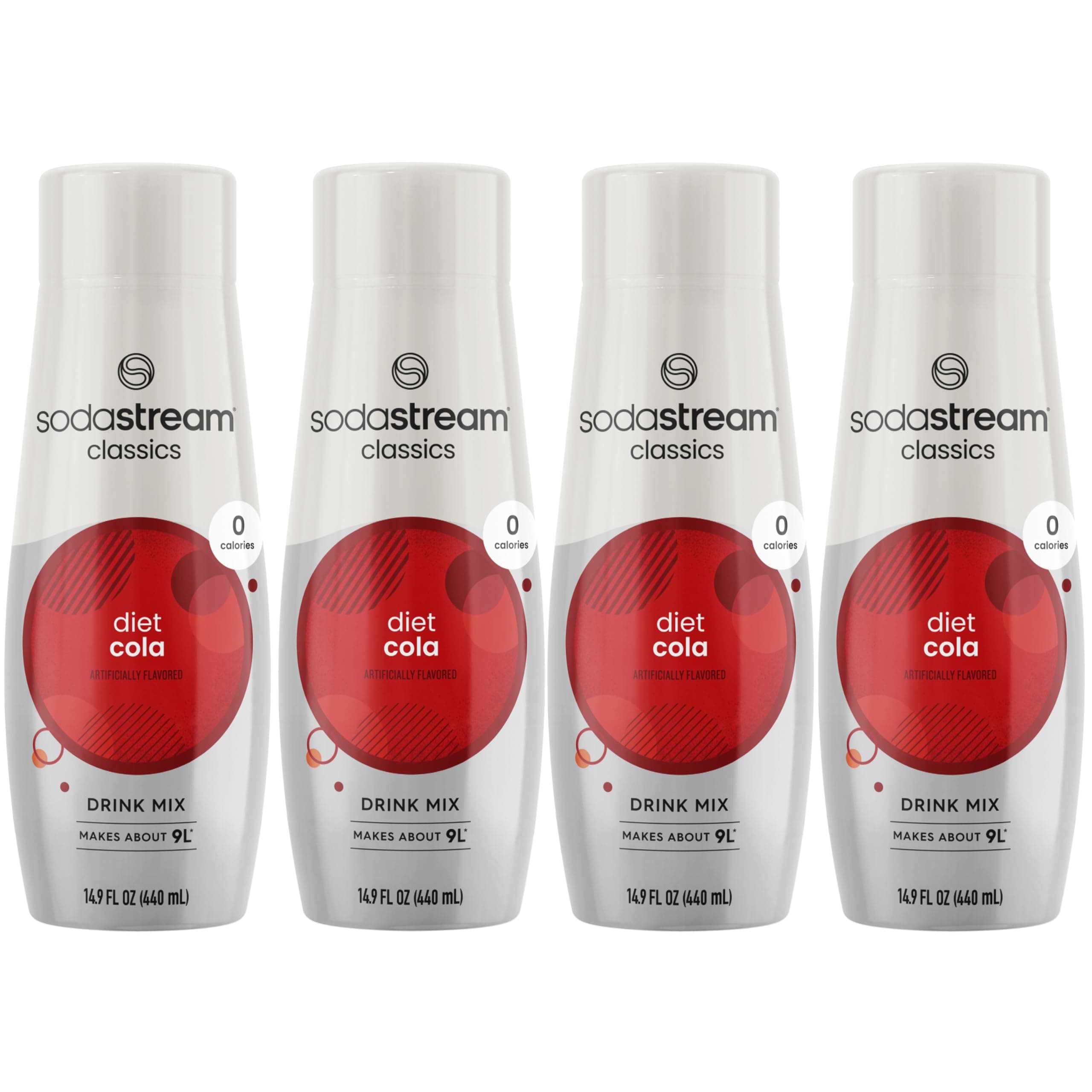 Diet Cola, 14.9 Fl Oz, Pack of 4 (Packaging May Vary)