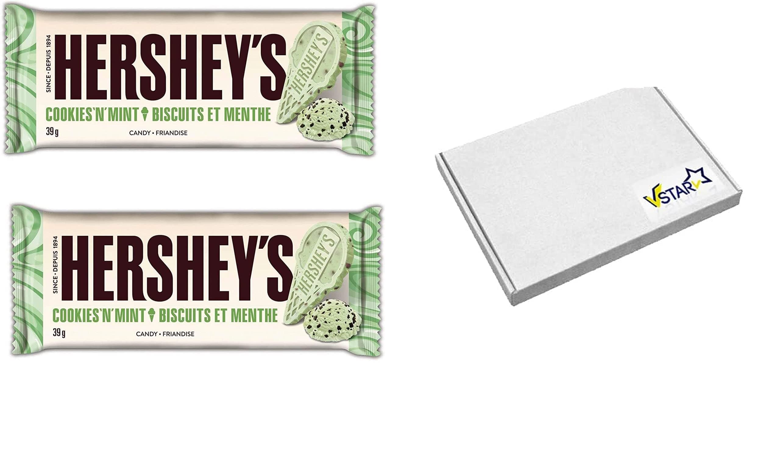 2 x Bars of HERSHEY'S Chocolate Bars Original (Cookies 'N' Mint) - VSTAR