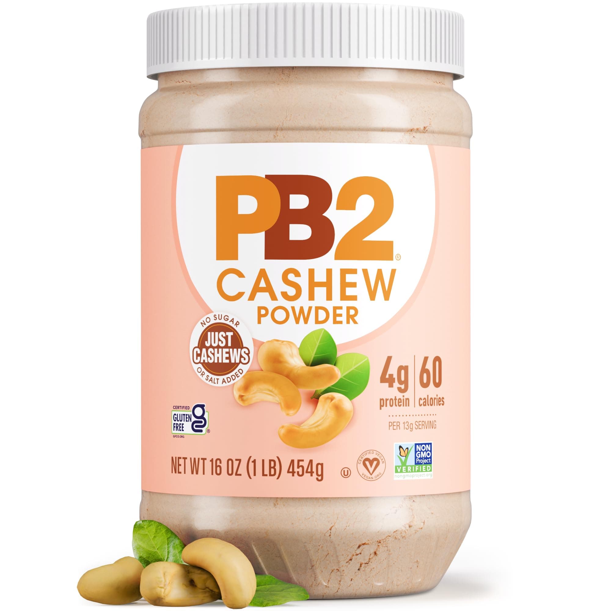 Powdered Cashew Butter - Cashew Powder with No Added Sugar or Salt [1lb Jar]