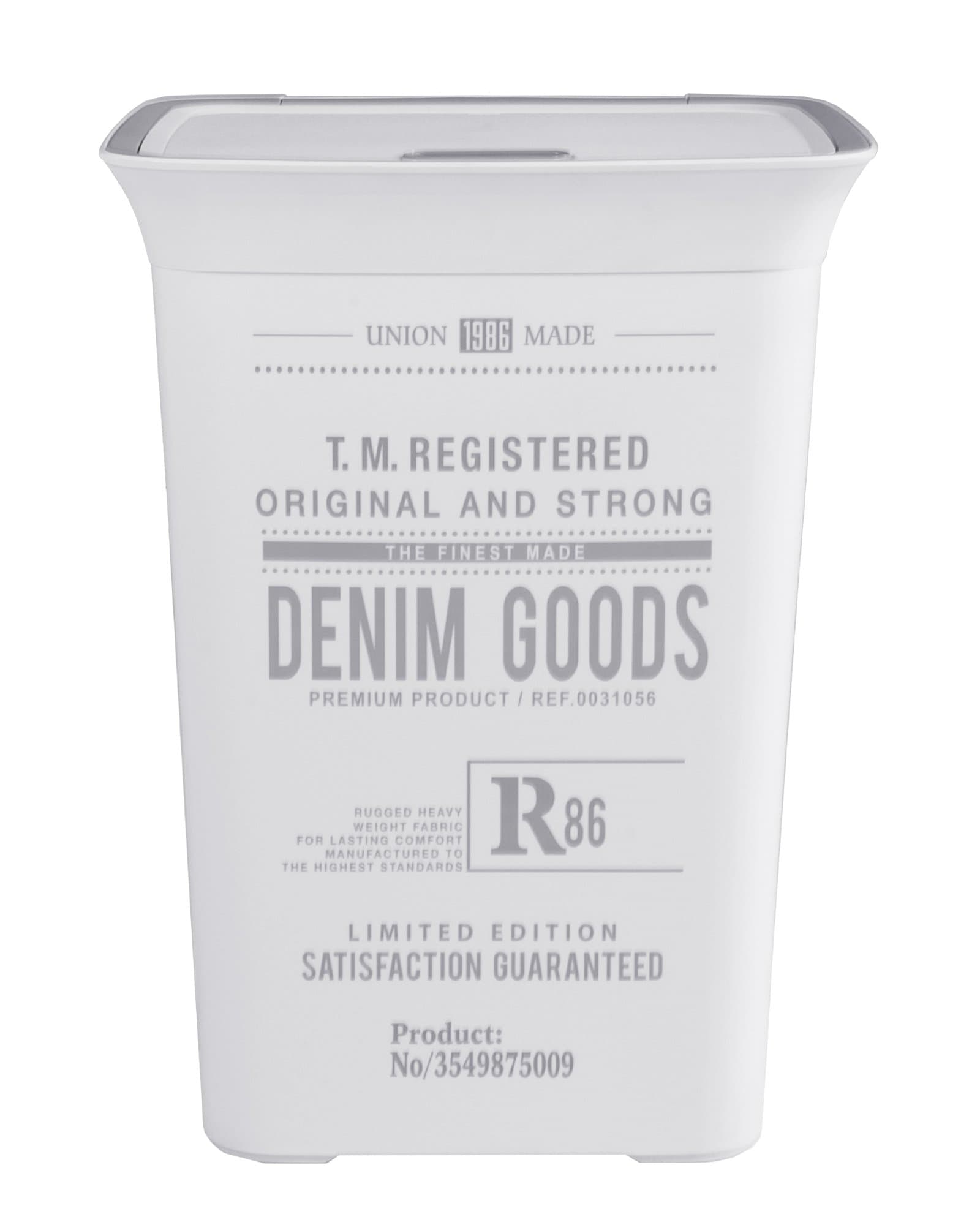 Laundry Basket with Ventilation Moda Denim 60 Liter With Lid Laundry Hamper