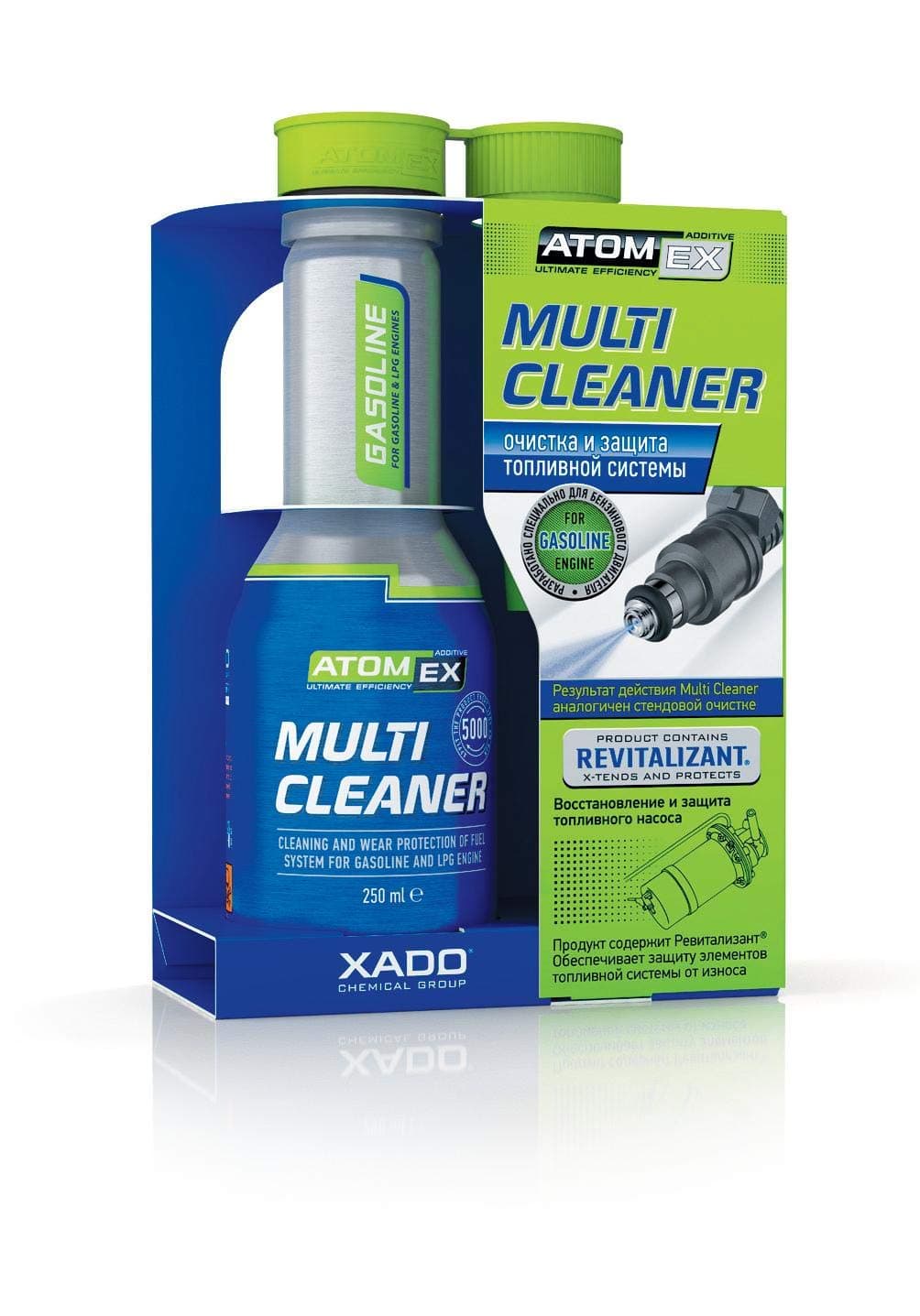 XADO Fuel Injector Cleaner - 250ml Injection Cleaner with Ceramic Metal Conditioner Revitalizant®