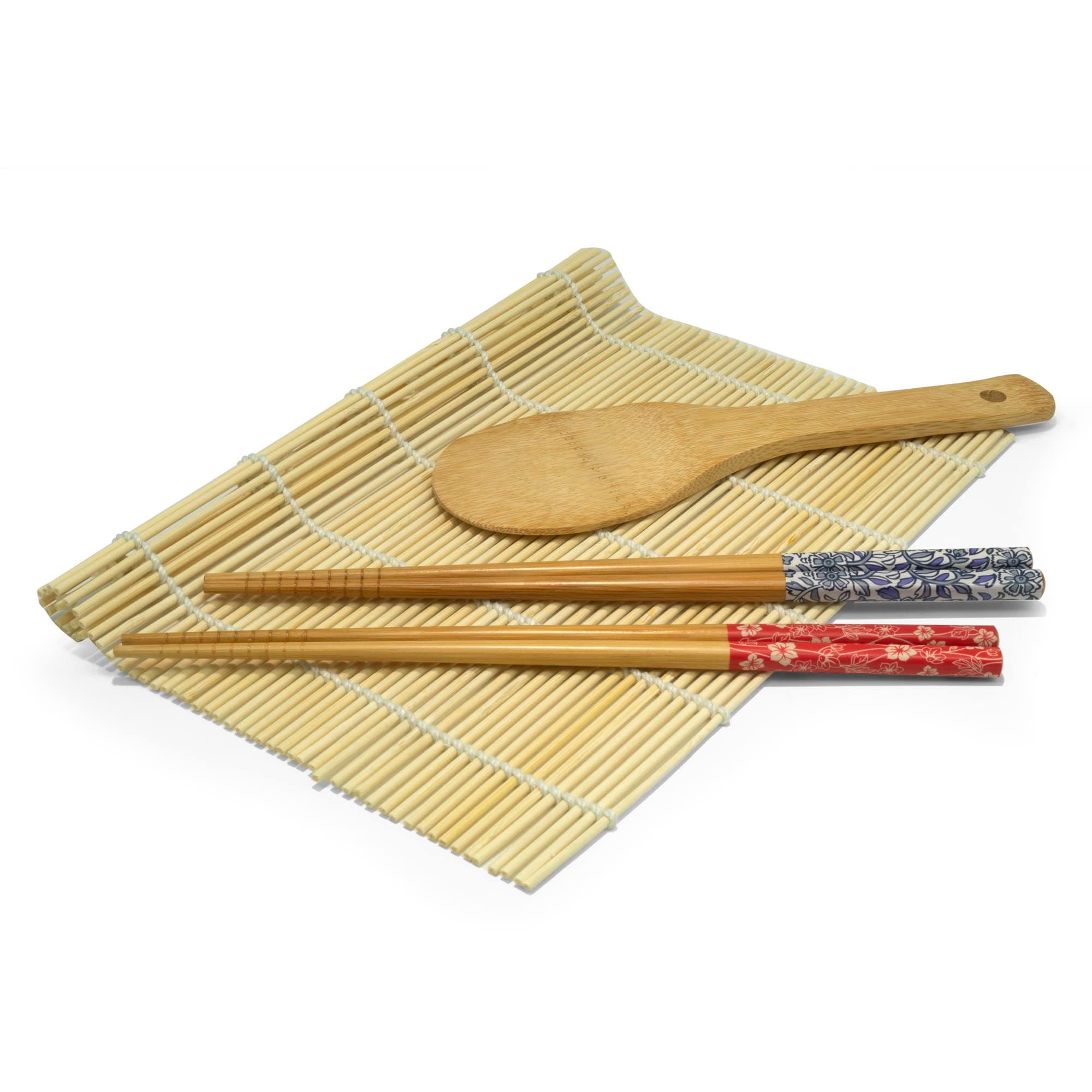 Cook Pro Chopstick Sushi Set, Small, Red & Blue Flower