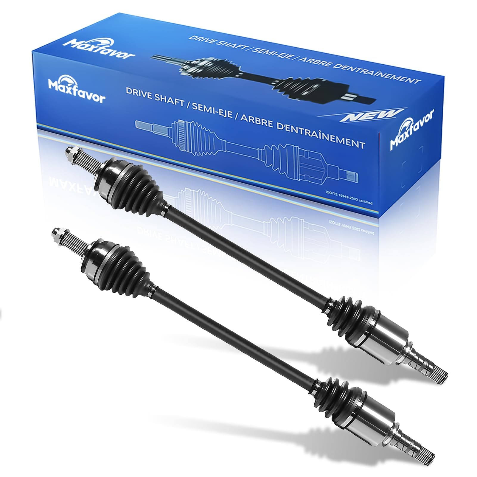 Maxfavor CV Axle Front Pair AWD Fit for Subaru Forester 2009-2013 CV Axle, for 2011-2014 Subaru Impreza CV Axles, for 2013-2015 Subaru XV Crosstrek Axle, 2013 WRX CV Shaft Asssembly Left Right Side