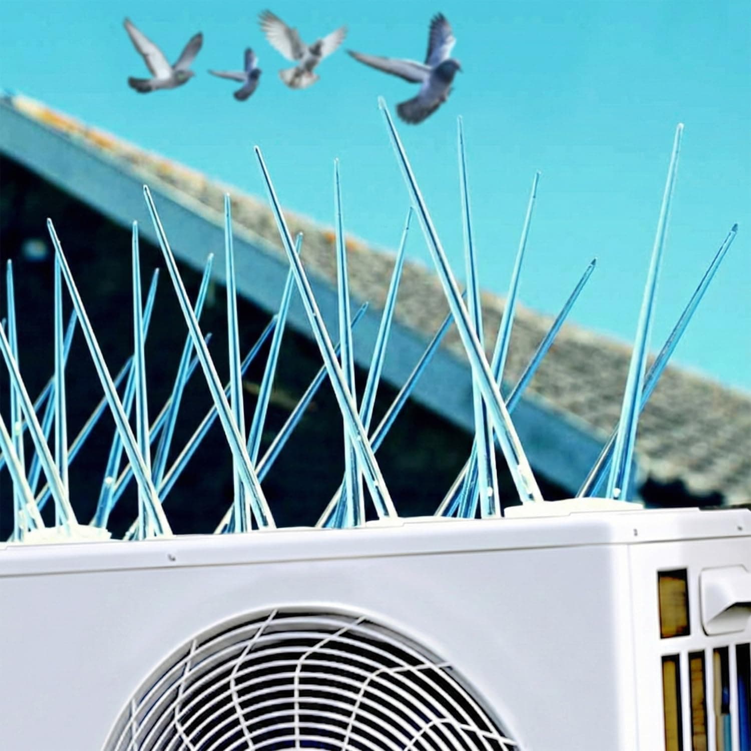 Mr Spikes for Bird & Pigeon (10 Pcs) Bird Spikes, Pigeon Control Spikes, Bird Deterrent, Pigeon Problem Solutions