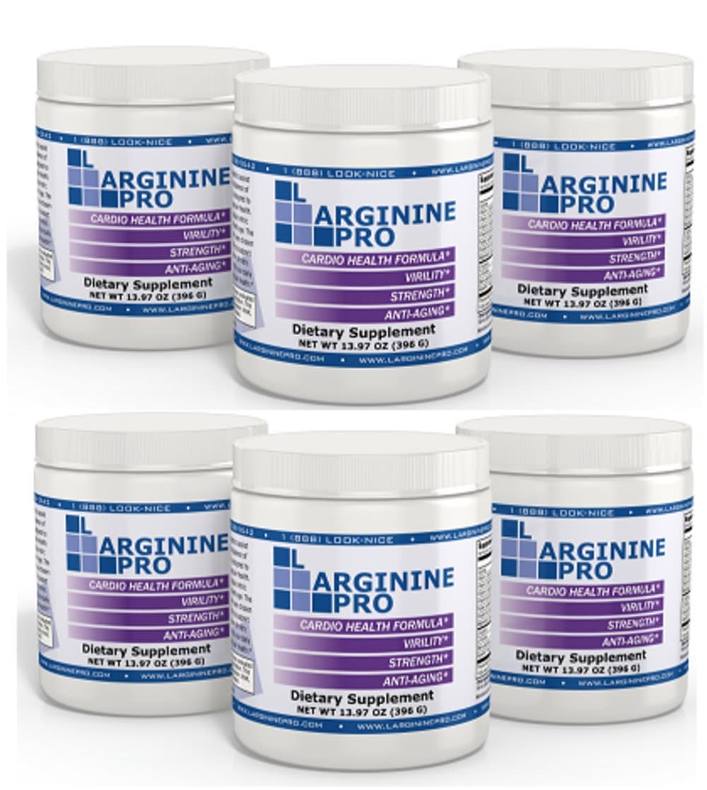 L-ARGININE PRO | 5,500mg L-Arginine Plus L-Citrulline 1,100mg Grape Powder Drink Mix Supplement for Increased Nitric Oxide Production