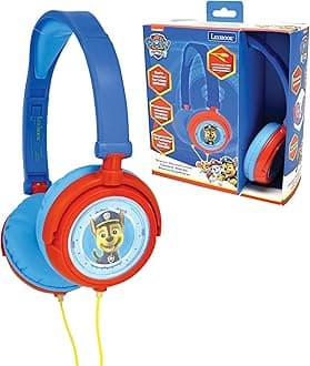 HP015PA Paw Patrol Chase Marshall Stereo Headphone,Safe Volume, Foldable and Adjustable, Blue/red, Wireless