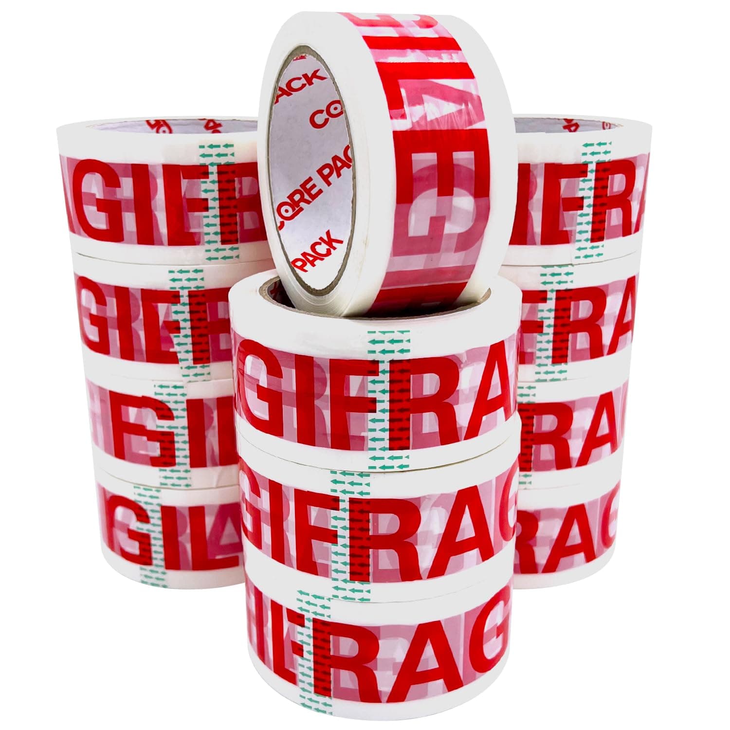 CorePack Strong Clear Packaging Tape | 12 Pack - 48MM x 66M | Secure and Sticky Packing Tape Suitable for a Heavy Duty Seal on Shipping Parcels & Boxes - Heavy Duty Seal - 12 Rolls