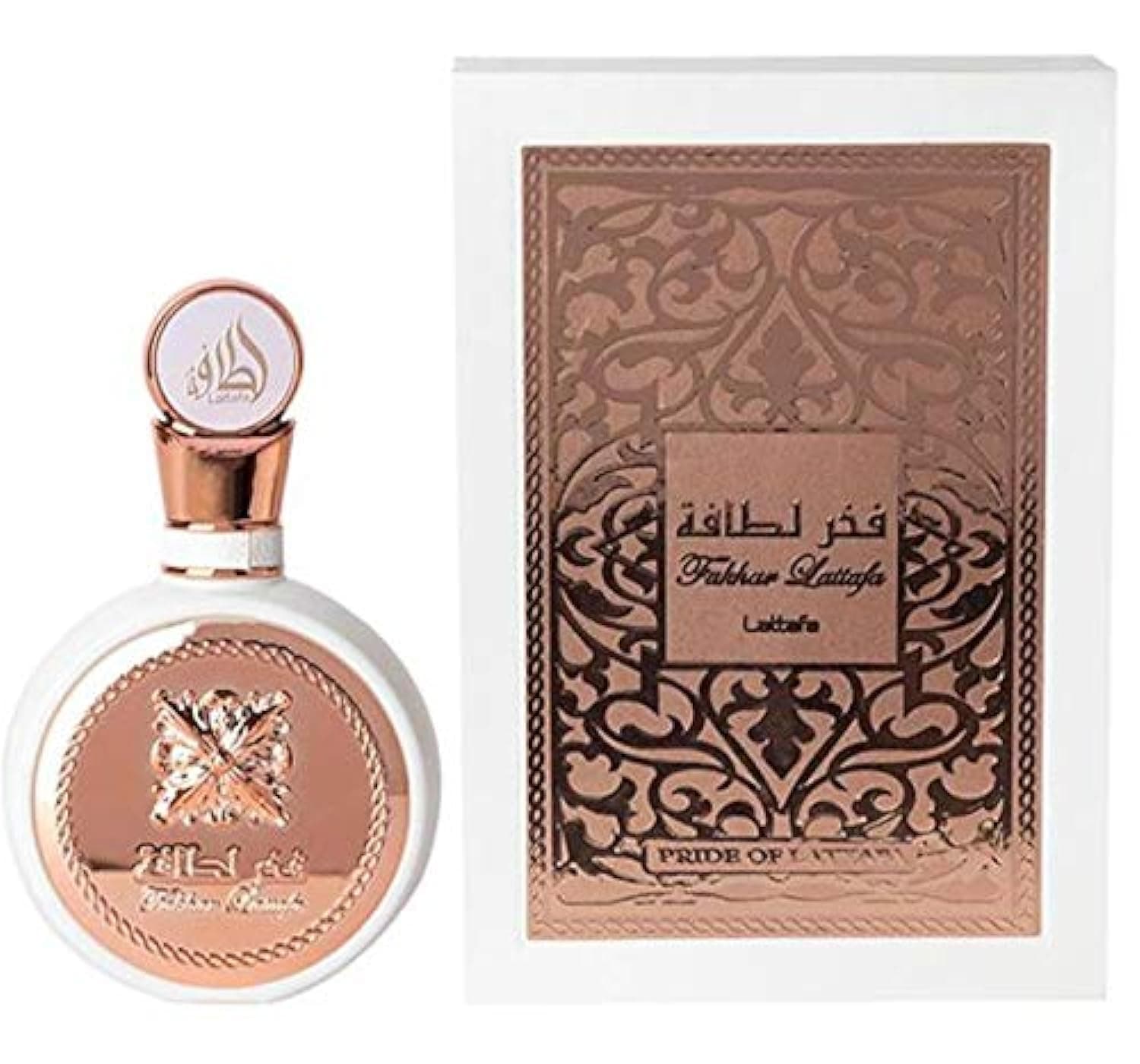 Fakhar Rose Gold Perfume 100 ml Eau de Parfum for Women, Arabic, Oud Oriental, Women's Fragrance, Attar Women, Halal Musk, Notes: Rose, Jasmine, Ylang-Ylang, Patchouli, Vetiver…