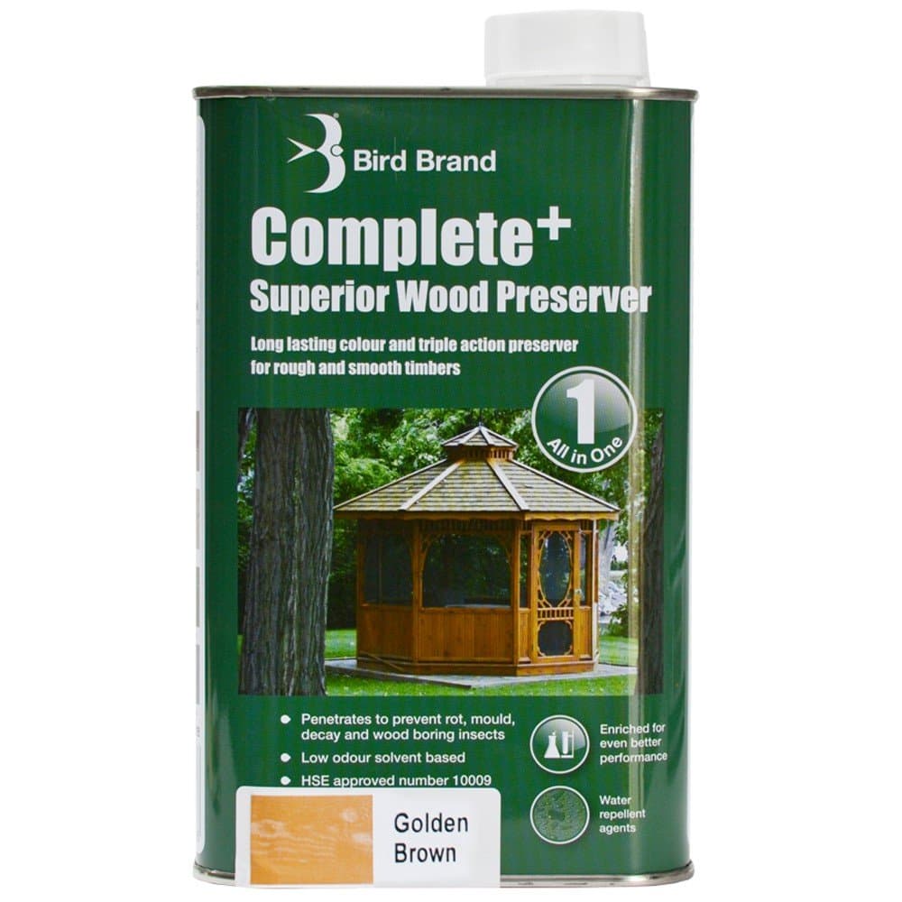 Bird BrandComplete+ Superior Wood Preserver Golden Brown - 5 Litre