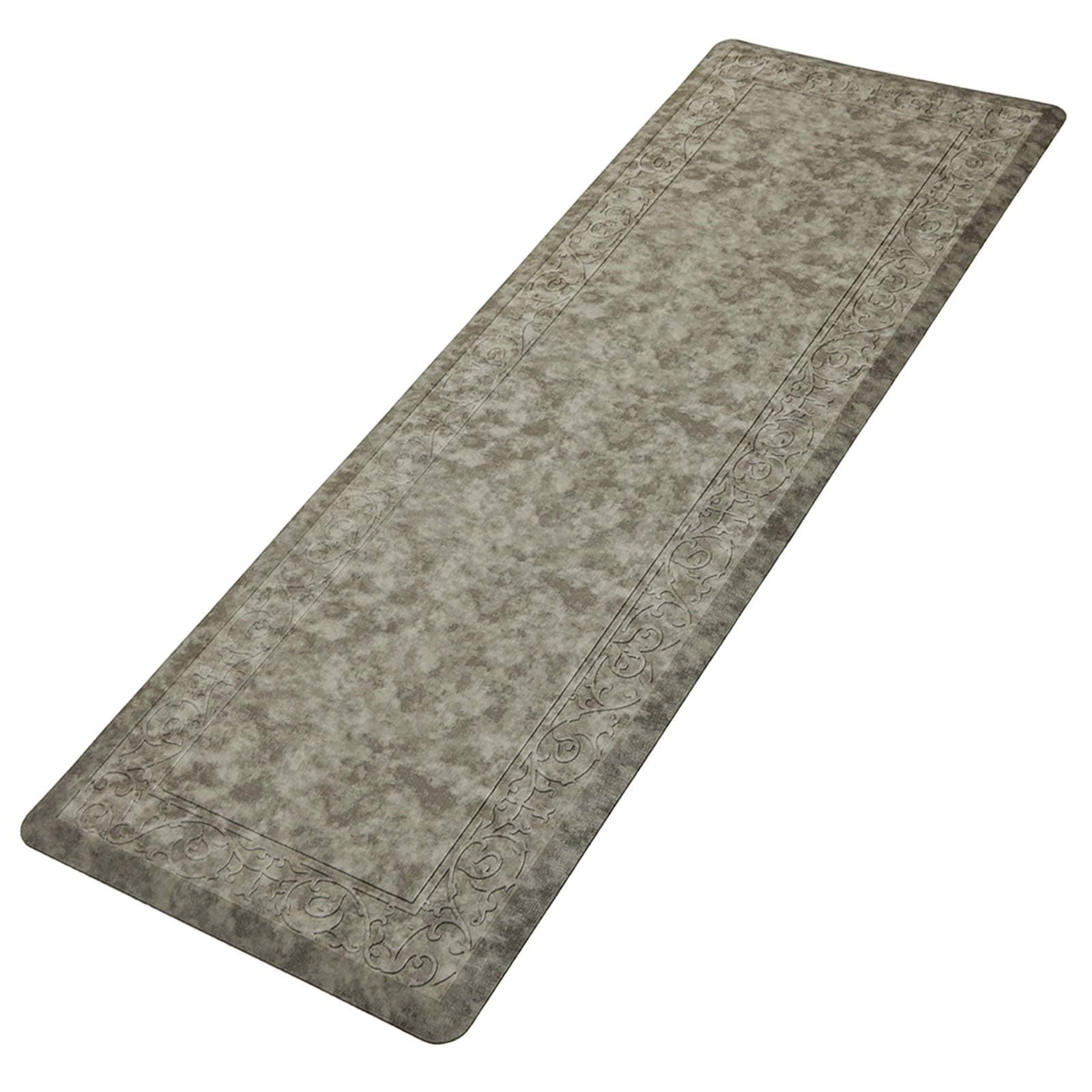 Pauwer Oversized Anti Fatigue Comfort Mat for Kitchen Floor Standing Desk Thick Cushioned Non Slip Waterproof Kitchen Runner Rug Comfort Standing Mat 20"x60", Gray