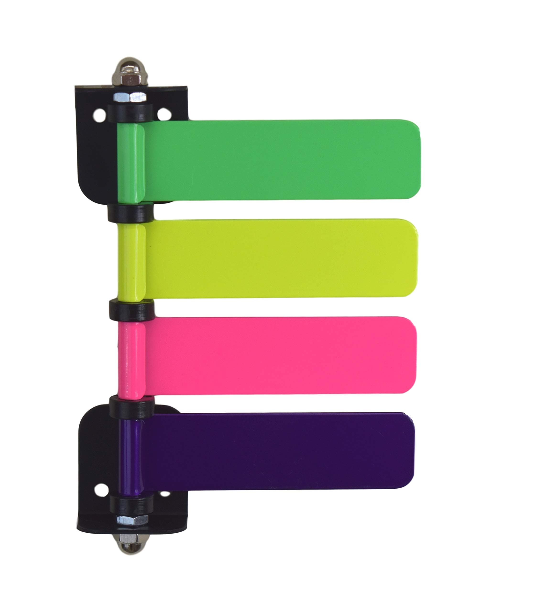 Omnimed 291884_2021 High Visibility Neon Medical Exam Room Status Signal Flag System for 4 Flags, 4" Length