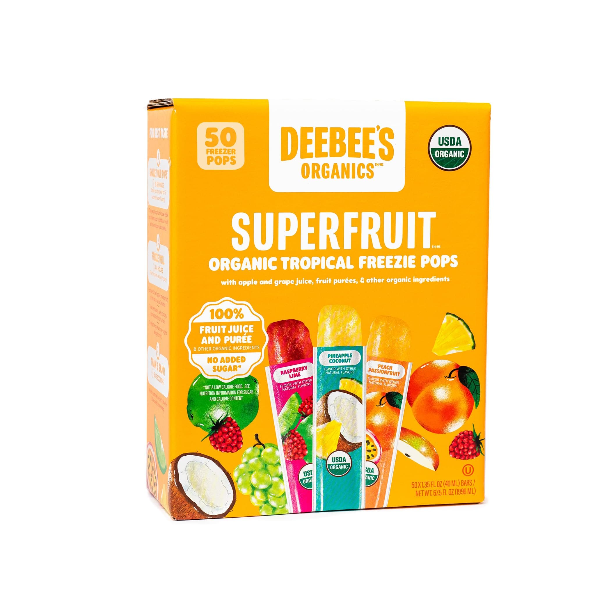 DeeBees Organics Tropical SuperFruit Freezie